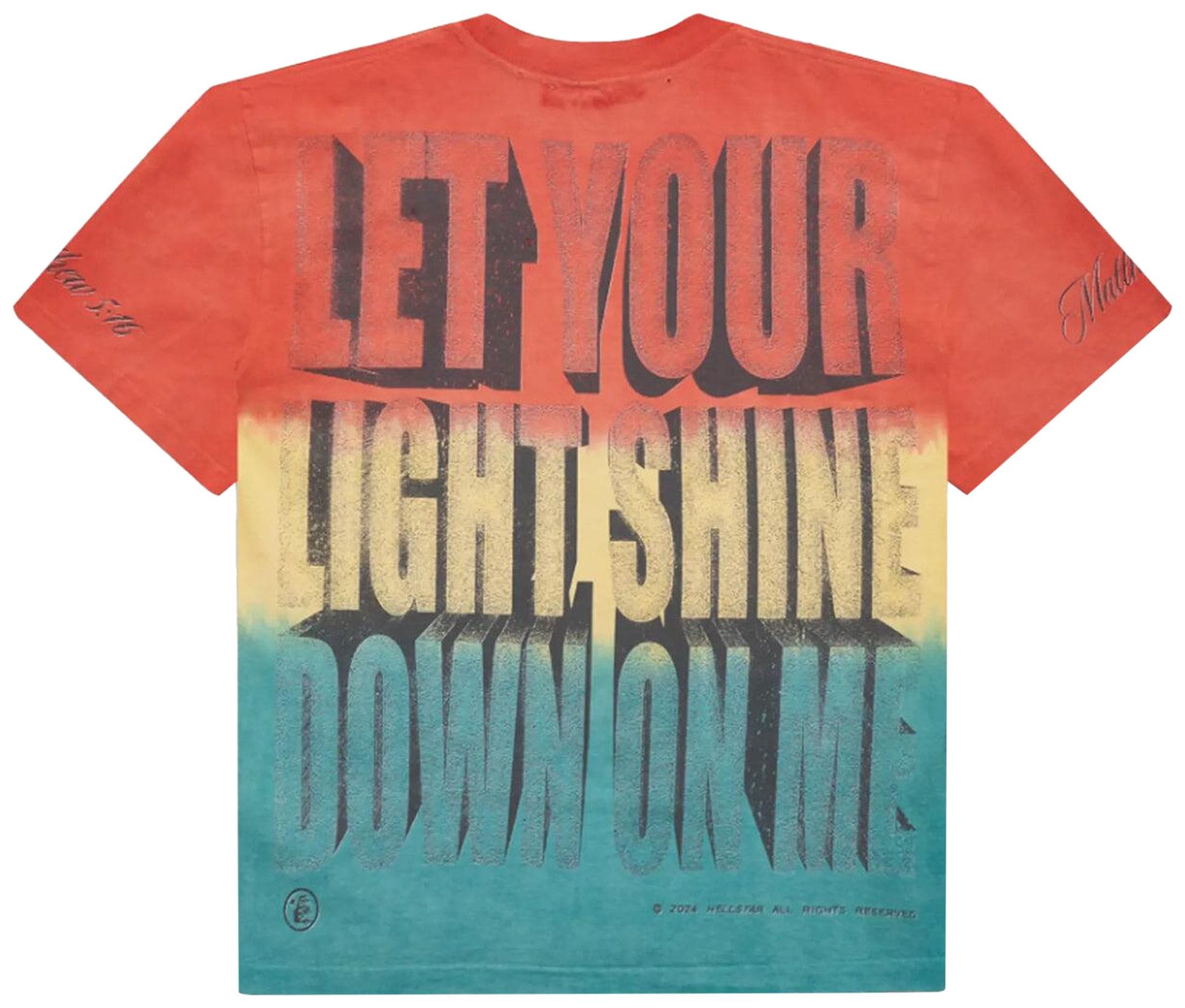 Hellstar Rasta T-Shirt featuring bold rasta colors and graphic design, made from comfortable cotton fabric.