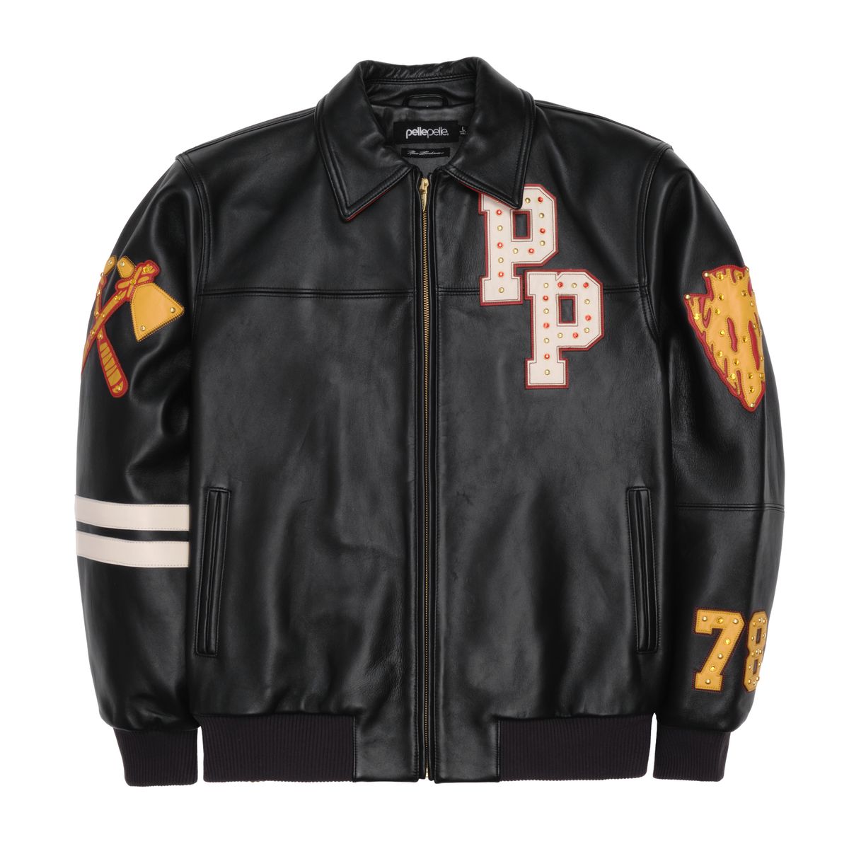 Pelle Pelle Renegades Jacket - Black & Yellow 