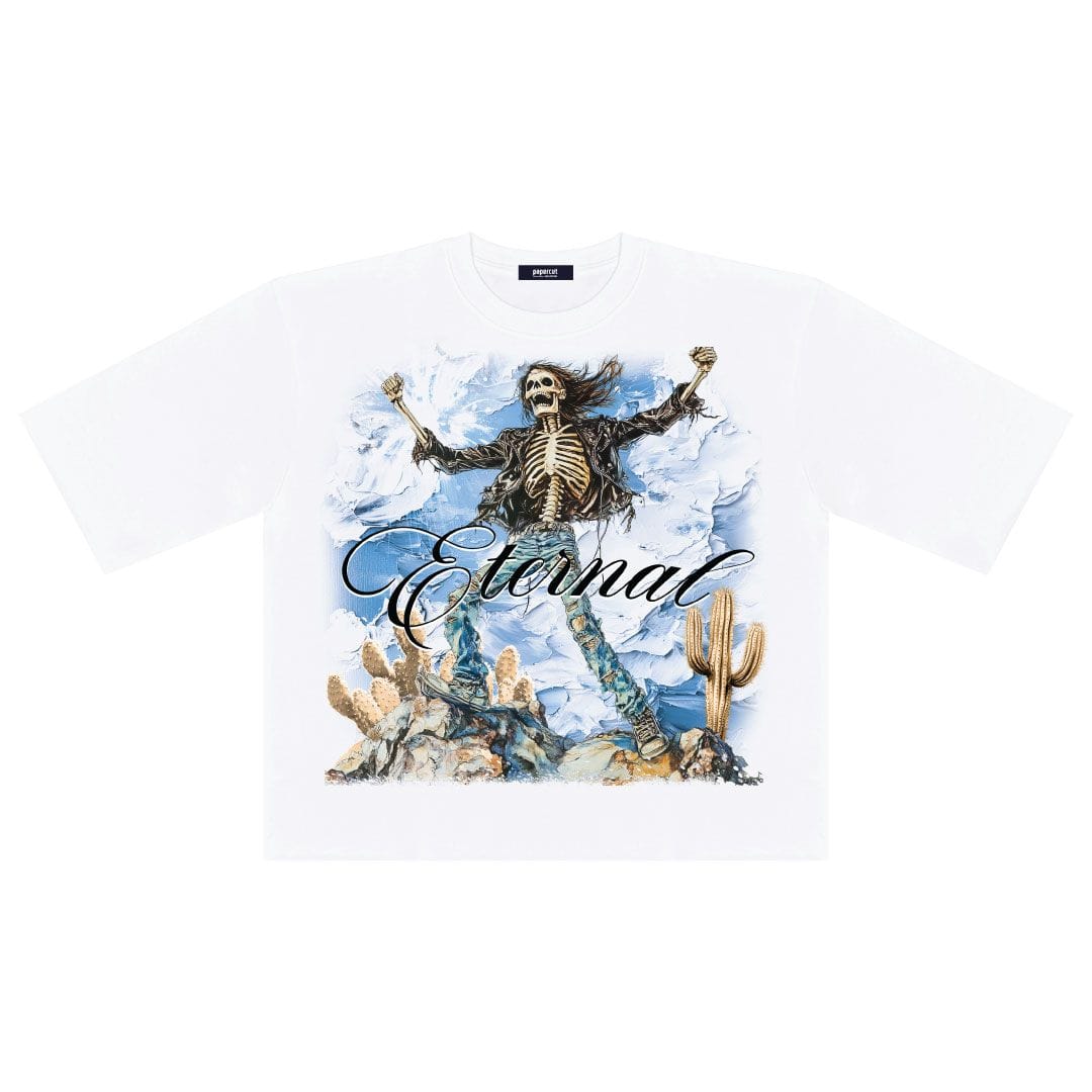 3forty T-Shirts REBIRTH OVERSIZED CROP TEE REBIRTH OVERSIZED CROP TEE