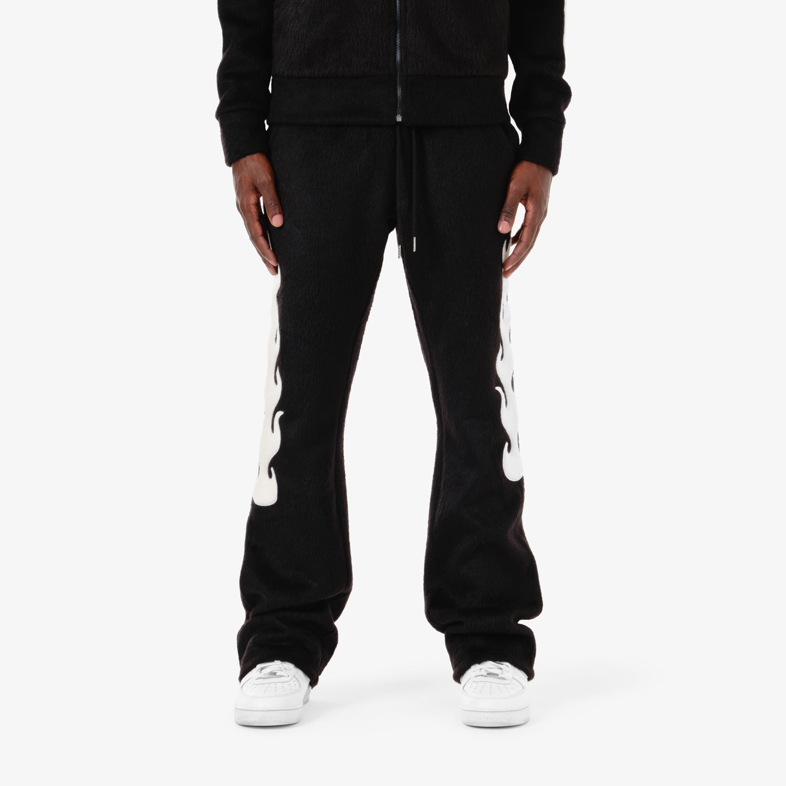 Saints Mohair Stacked Sweatpants