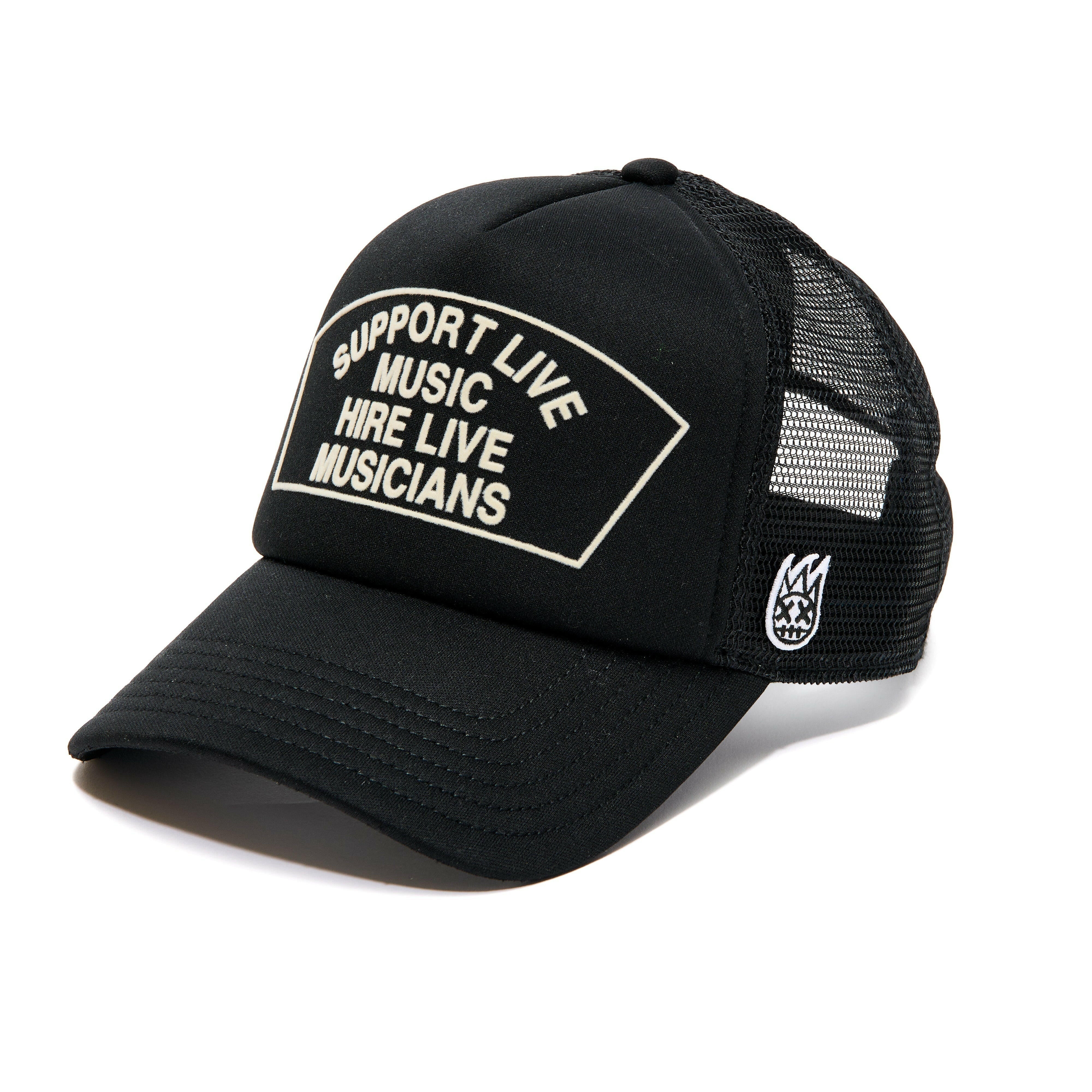 Cult Support Live Music Trucker Hat.