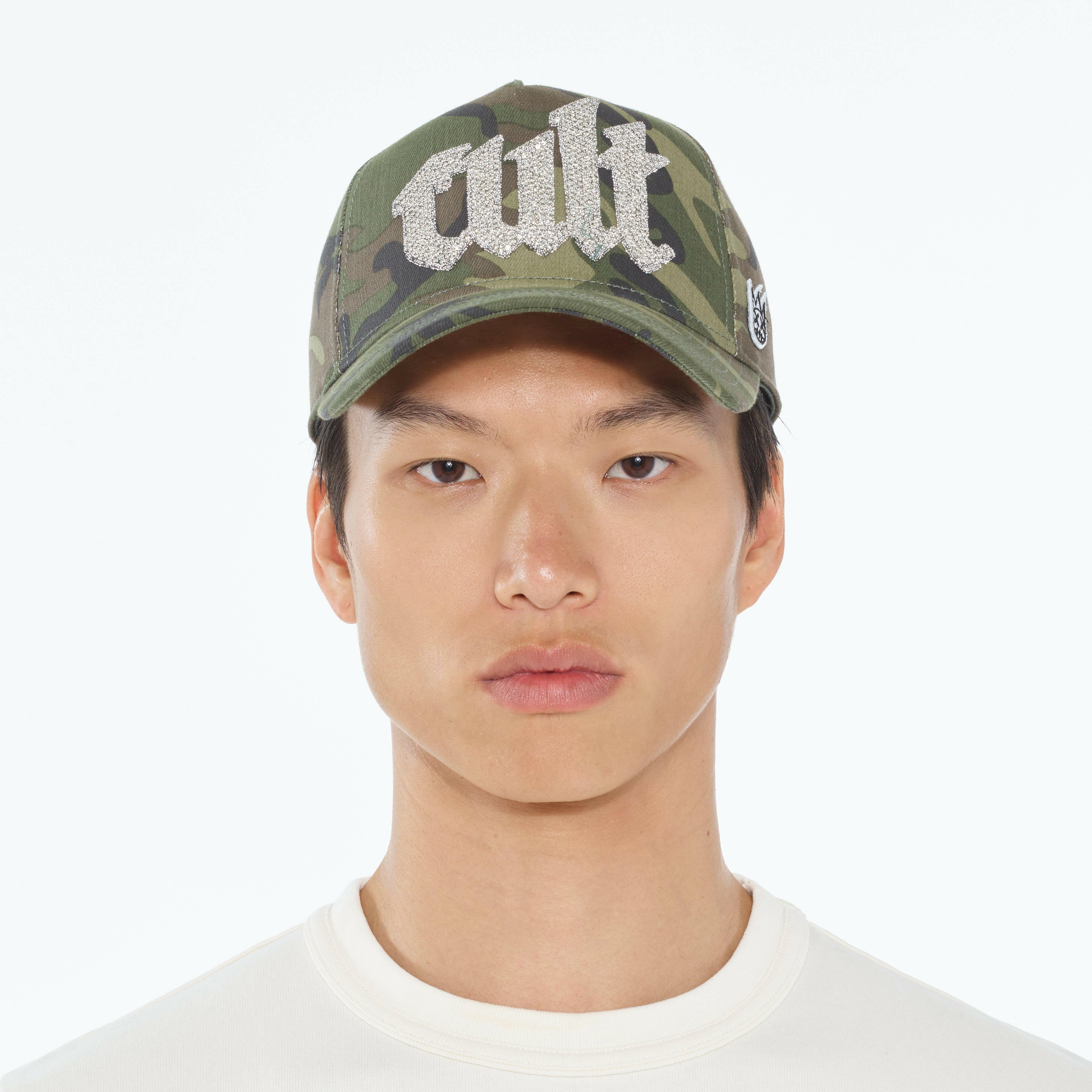 Cult Crystal Cult Script Logo Trucker Hat.