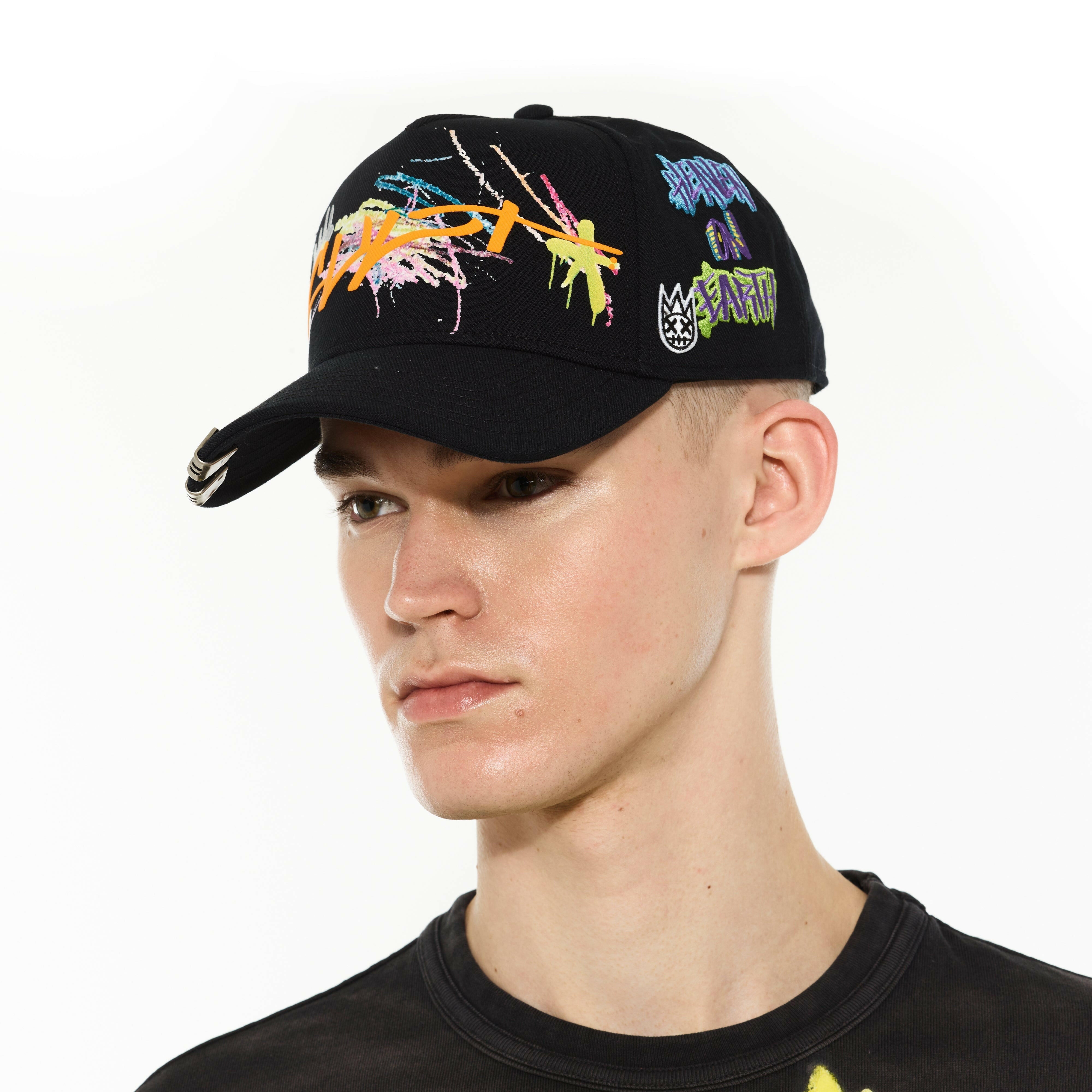 Cult  Graffiti Logo Trucker Hat.