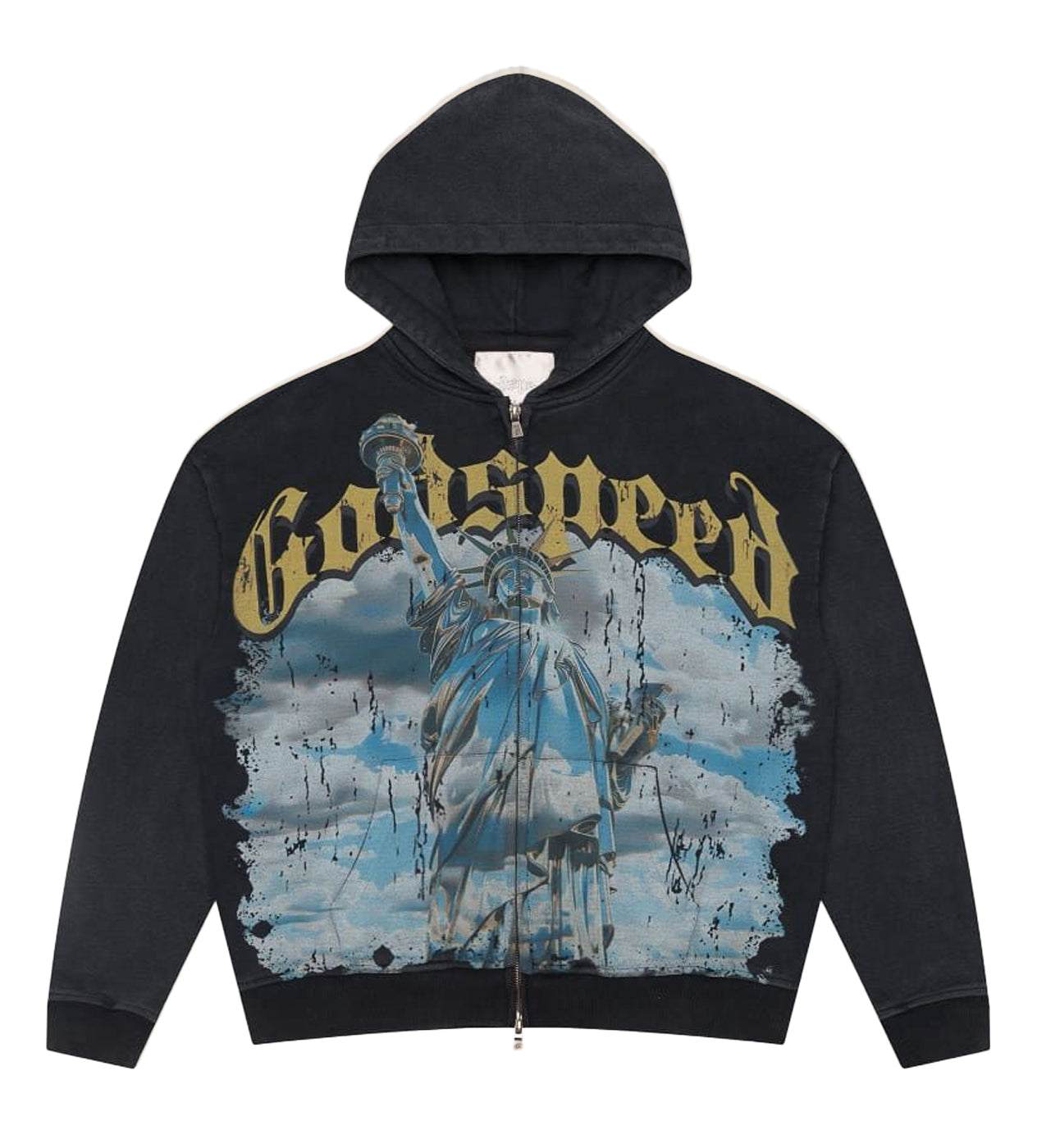 Godspeed Chrome Liberty Zip Up Hoodie - Black