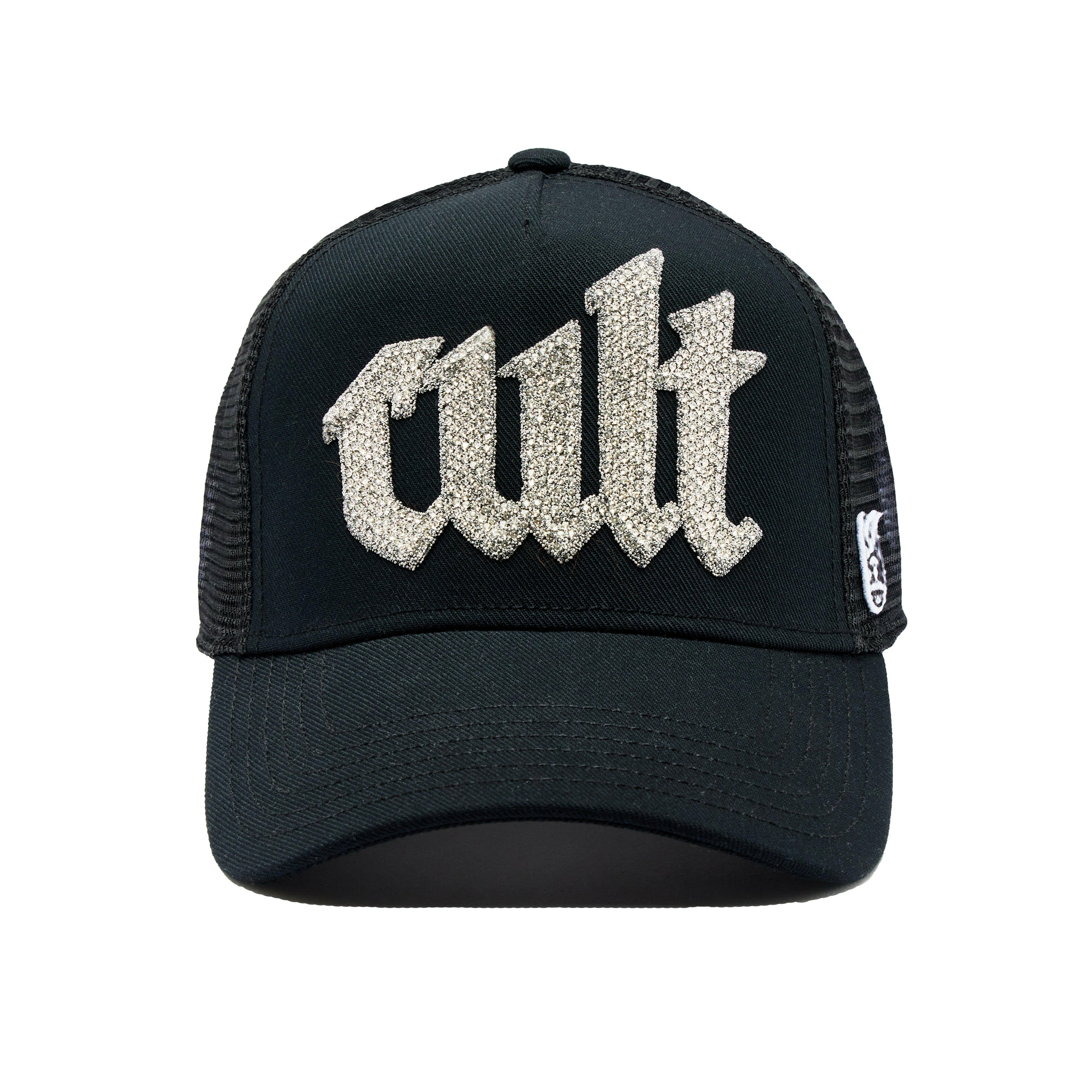 Cult Crystal Cult Script Logo Trucker Hat.
