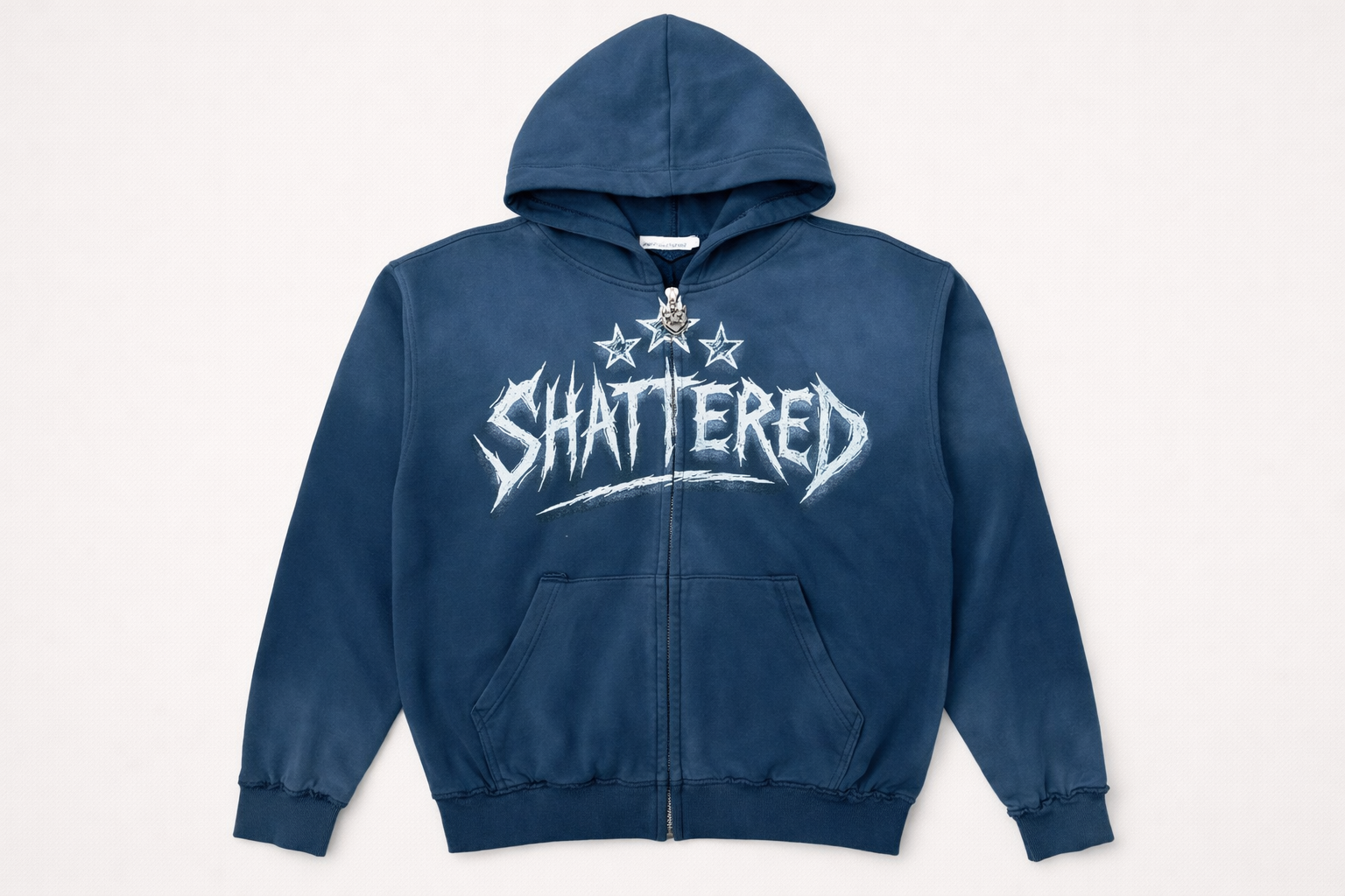 Shatterd Hearts "Head" Blue Hoodie