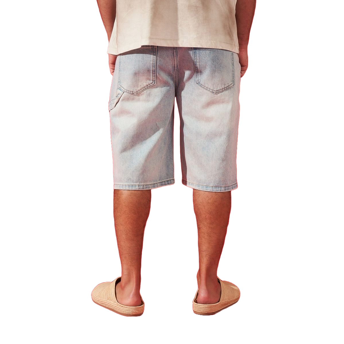 Duaa ''Impressive'' Carpenter Stone Jean Shorts - 50% OFF.