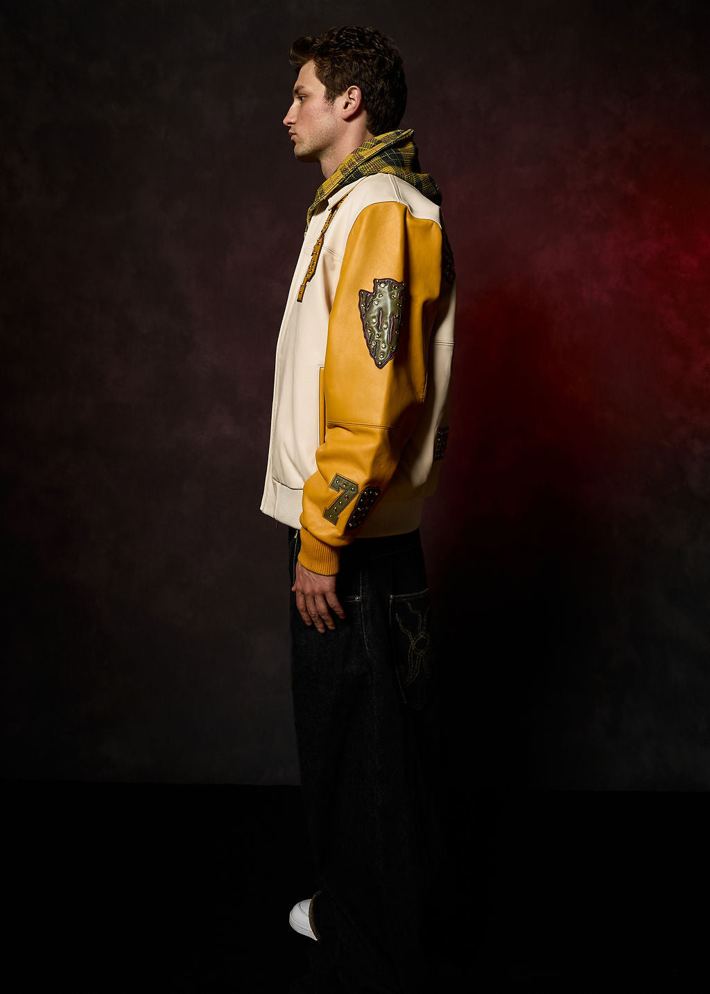 Pelle Pelle Renegades Jacket - White & Gold 