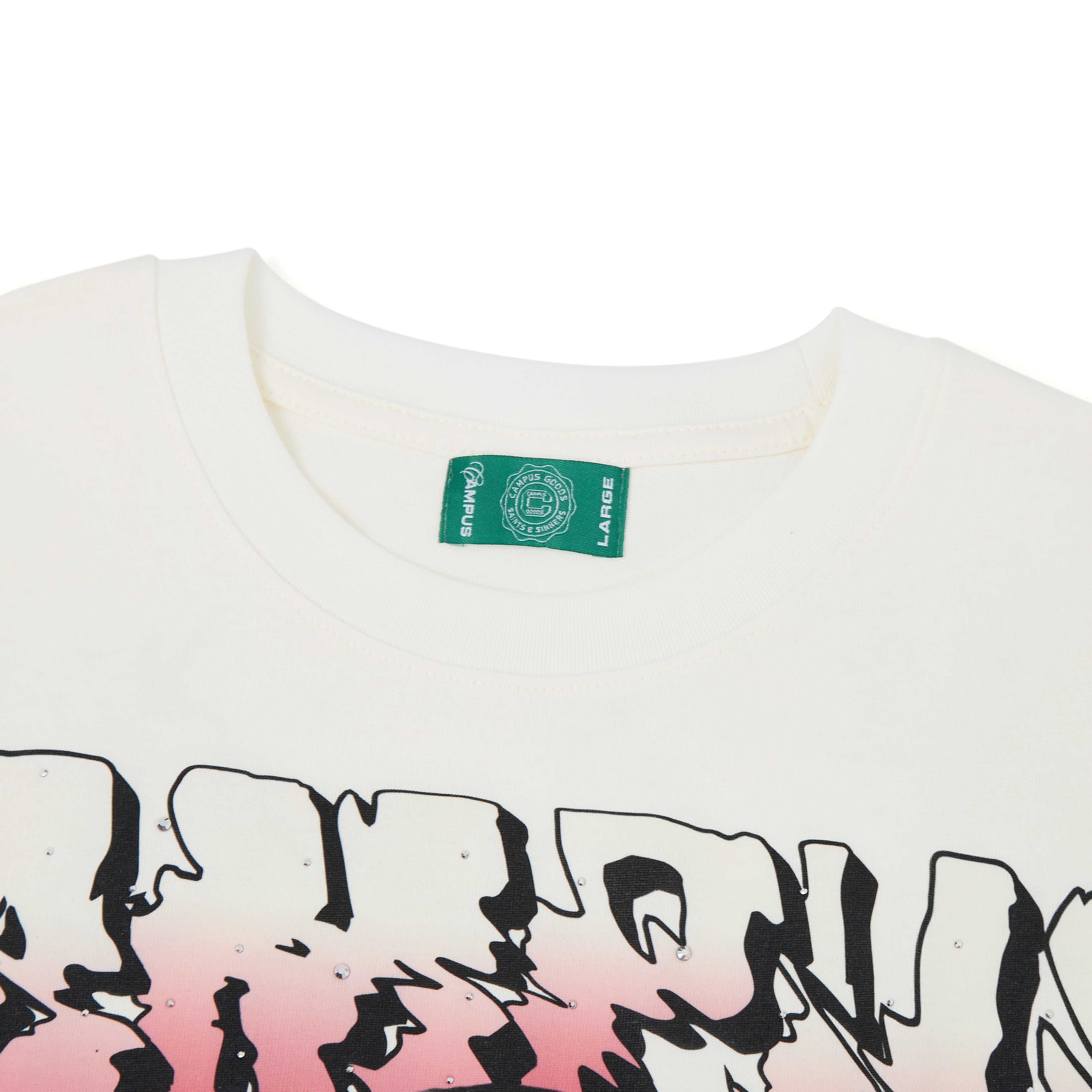 Campus Static Tee - Cream.