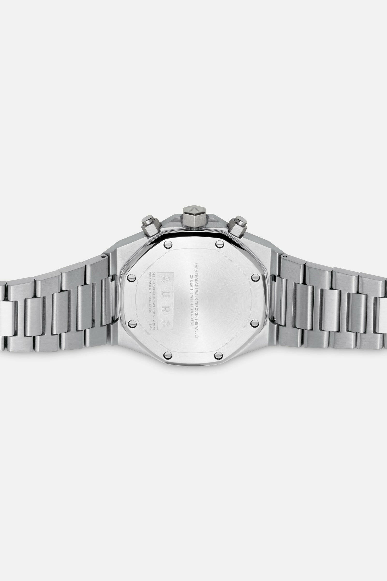 Aura Chronograph 001 Watch w/ Stones.