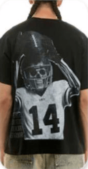 KDNK Touchdown Tee T-shirt with football-themed graphic design, casual fit, and comfortable fabric in vibrant colors.