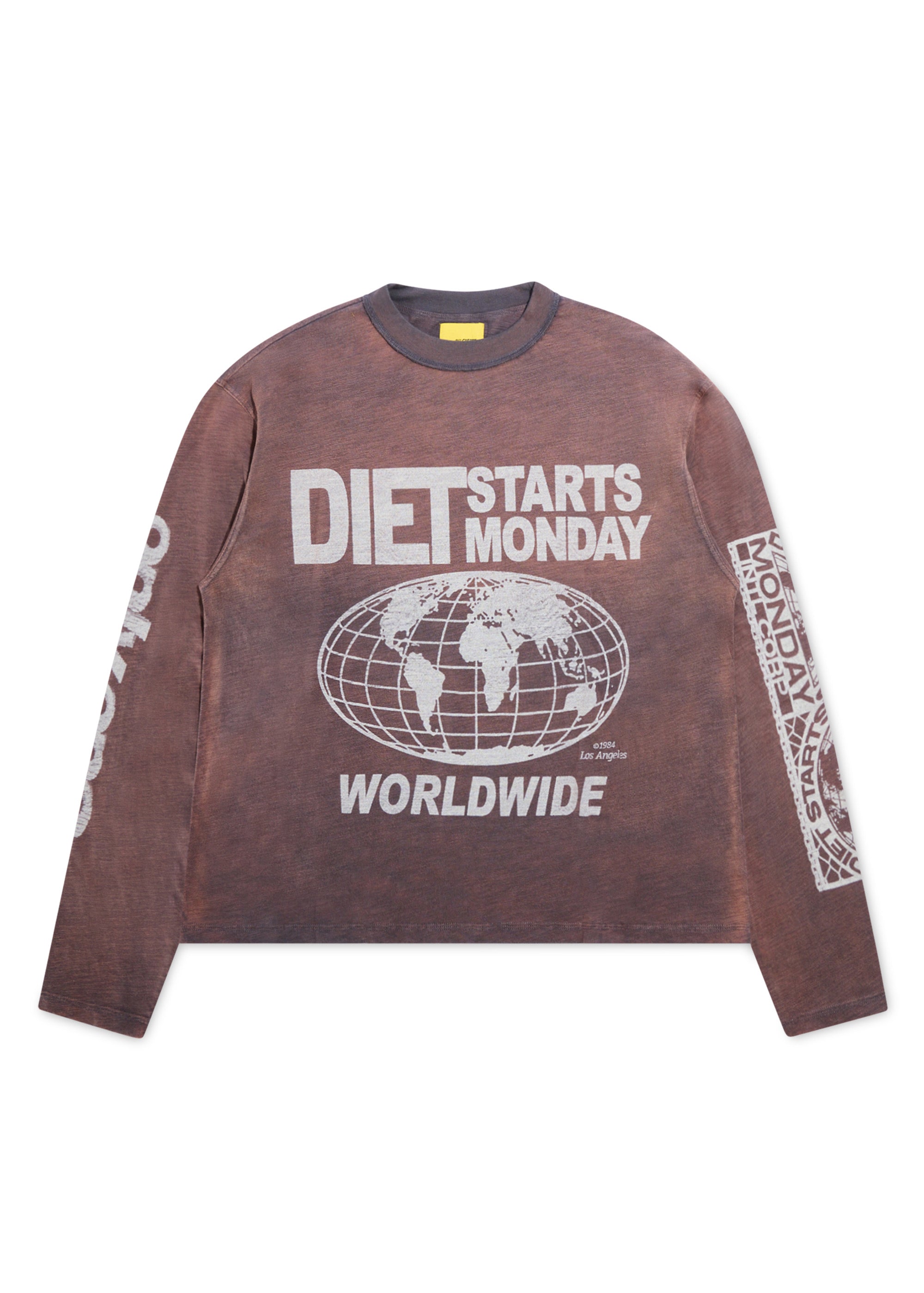 Diet Starts Monday Worldwide Long Sleeve Tee 