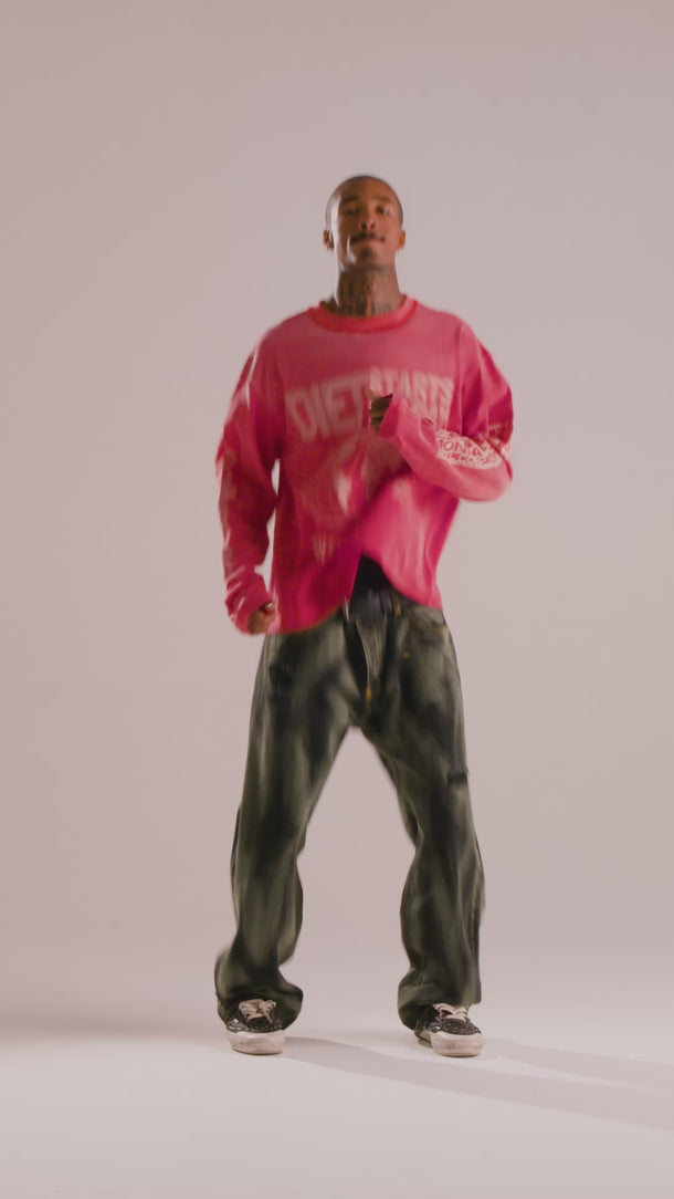 Diet Starts Monday Worldwide Long Sleeve Tee 