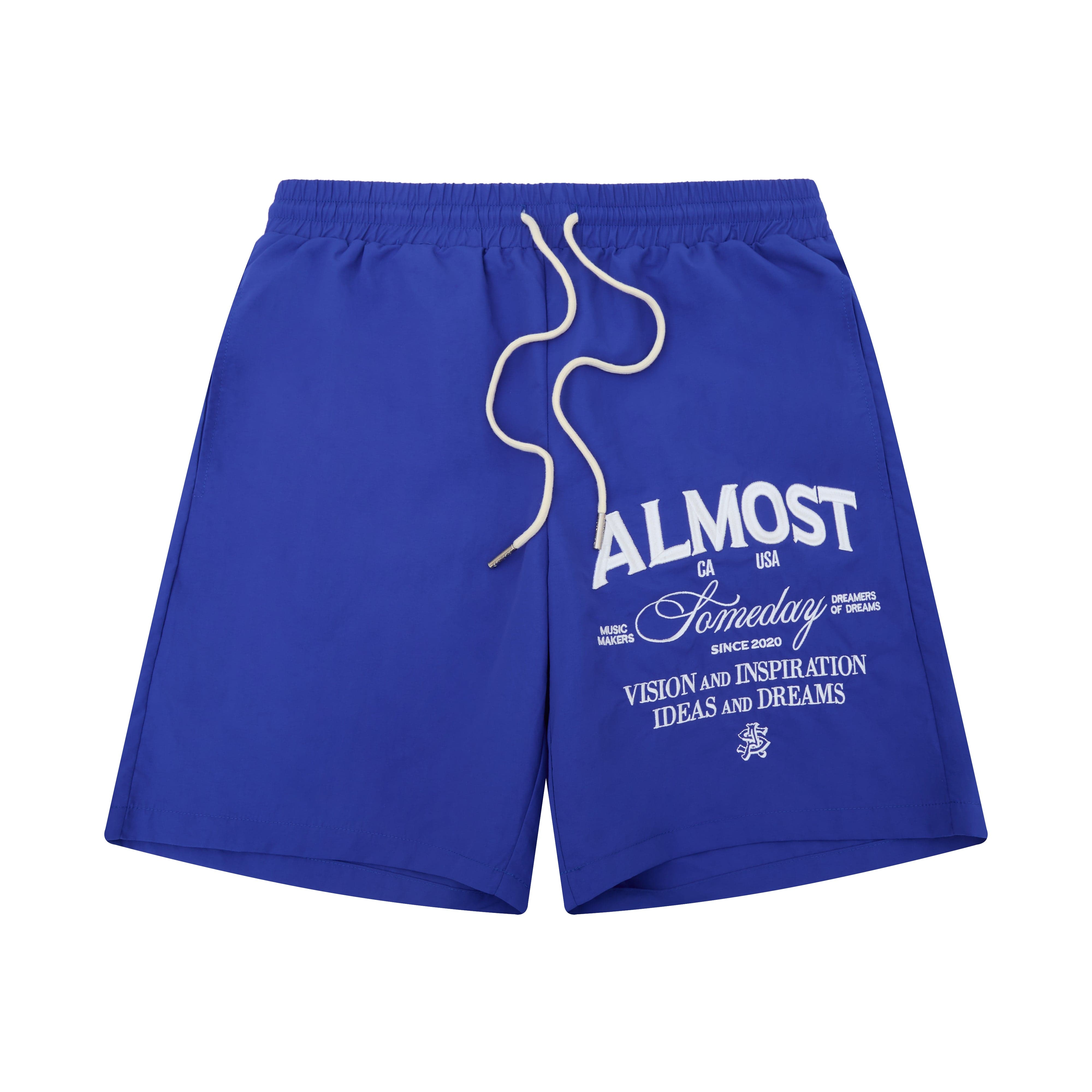Almost Someday Shorts Almost Someday Beverly Blue Nylon Shorts Almost Someday Beverly Blue Nylon Shorts