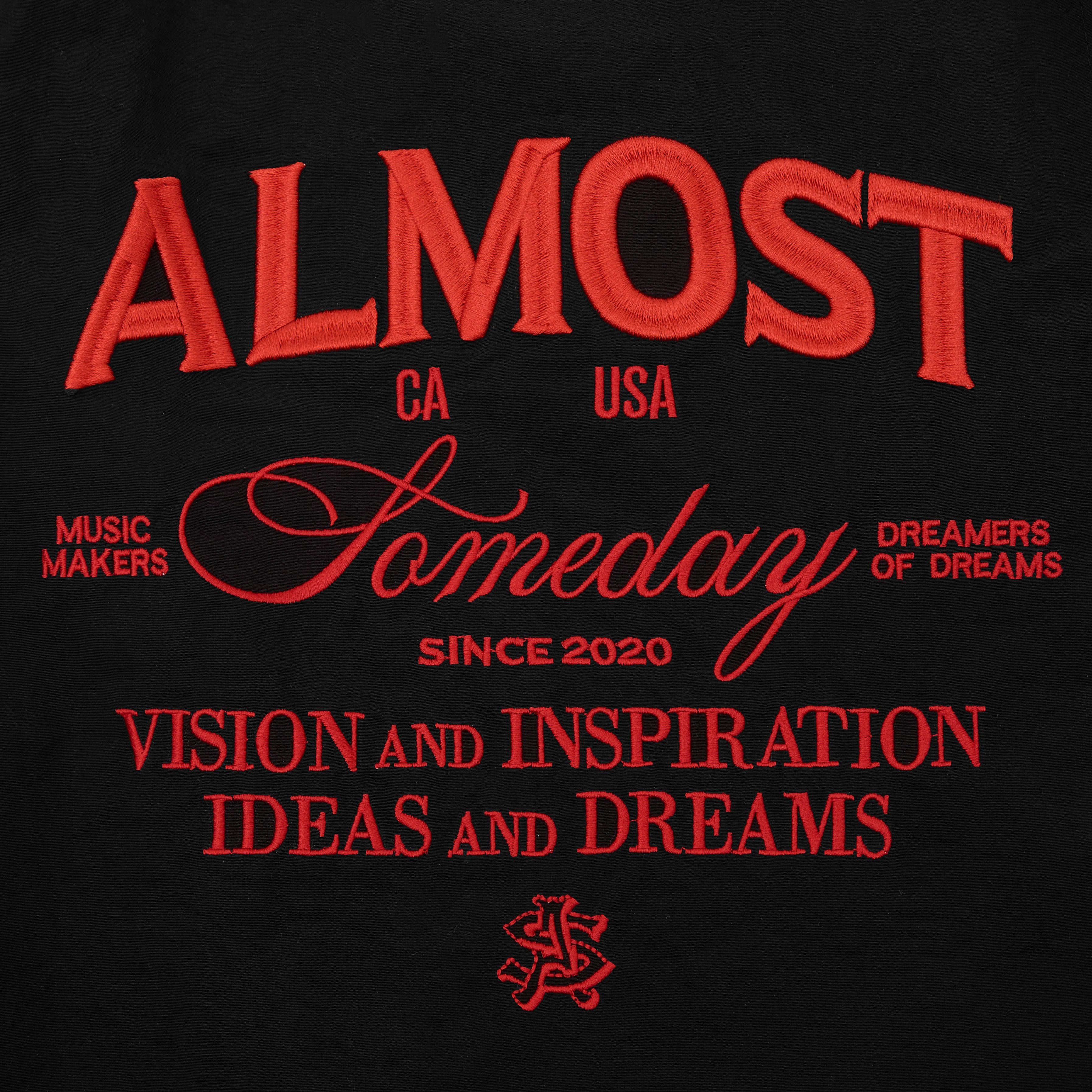 Almost Someday T-Shirts Almost Someday Beverly Black Nylon Shorts Almost Someday Beverly Black Nylon Shorts