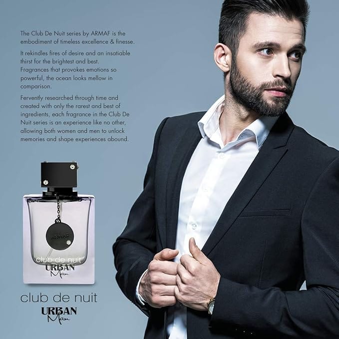 Armaf Fragrance Armaf Club De Nuit Urban for Man Eau de Parfum Spray, 3.6 Fl. Oz. Armaf Club De Nuit Urban for Man Eau de Parfum Spray, 3.6 Fl. Oz.