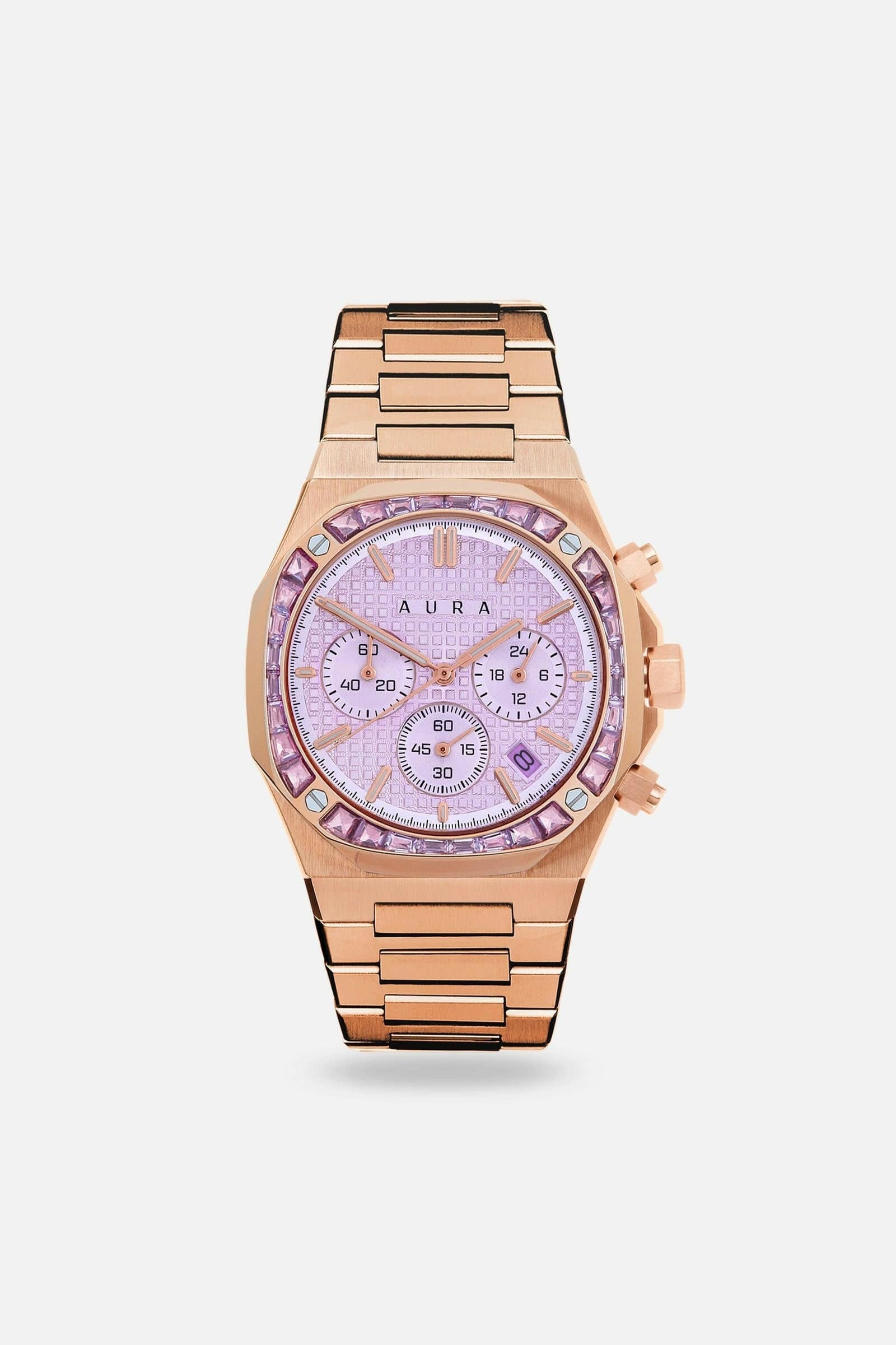 Aura Watches Aura Chronograph 001 Watch w/ Stones Aura Chronograph 001 Watch w/ Stones