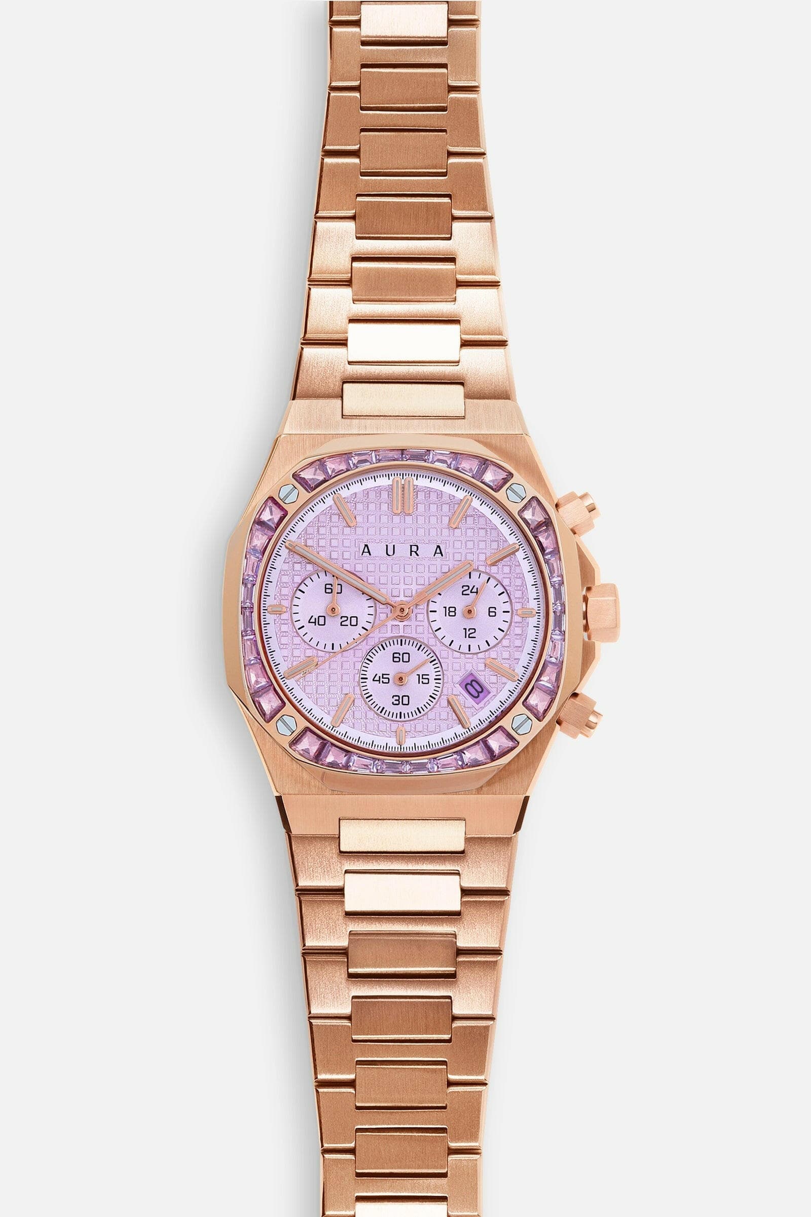 Aura Watches Aura Chronograph 001 Watch w/ Stones Aura Chronograph 001 Watch w/ Stones