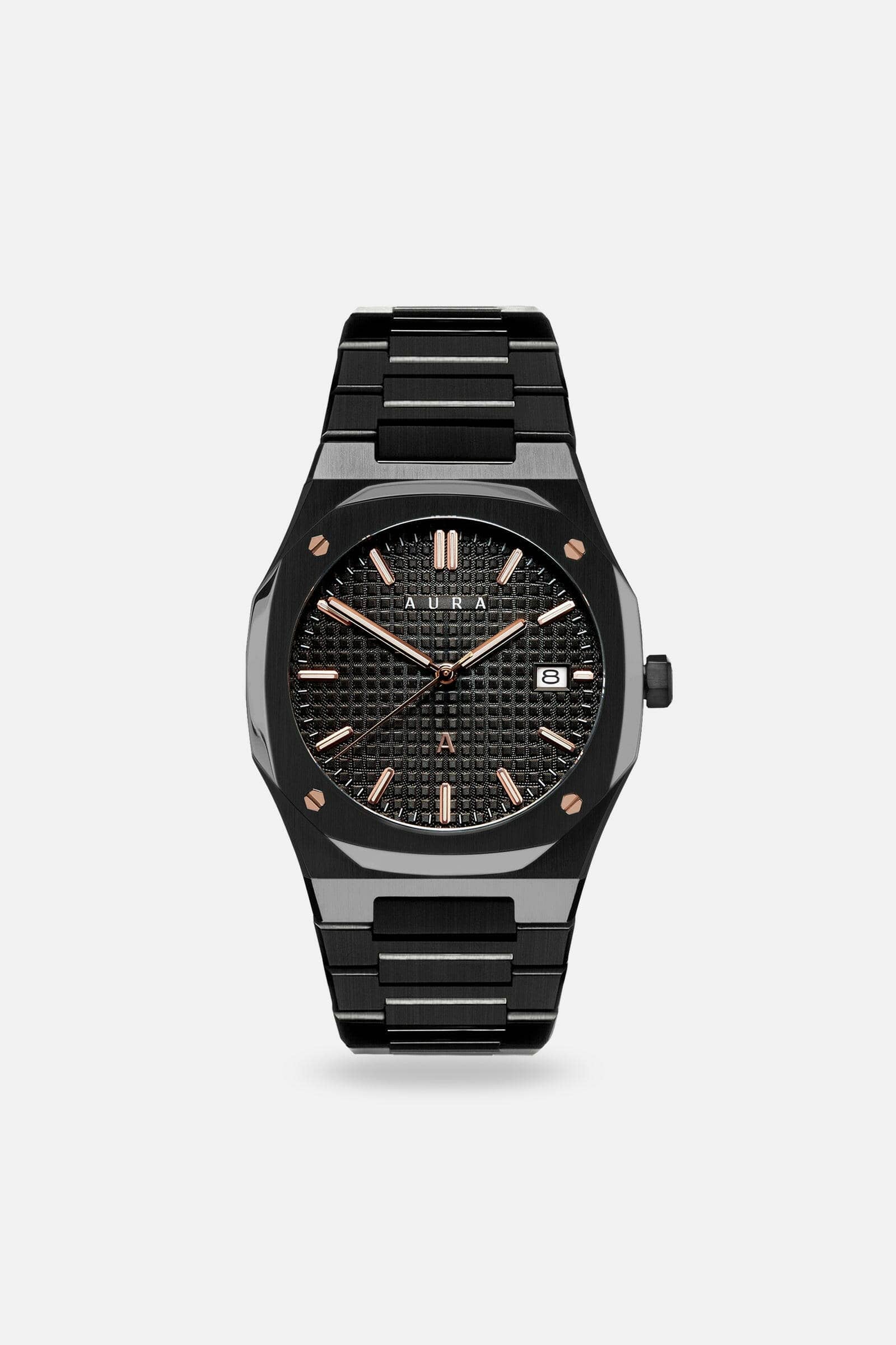 Aura Watches Aura Date 002 Black/Rose Aura Date 002 Black/Rose