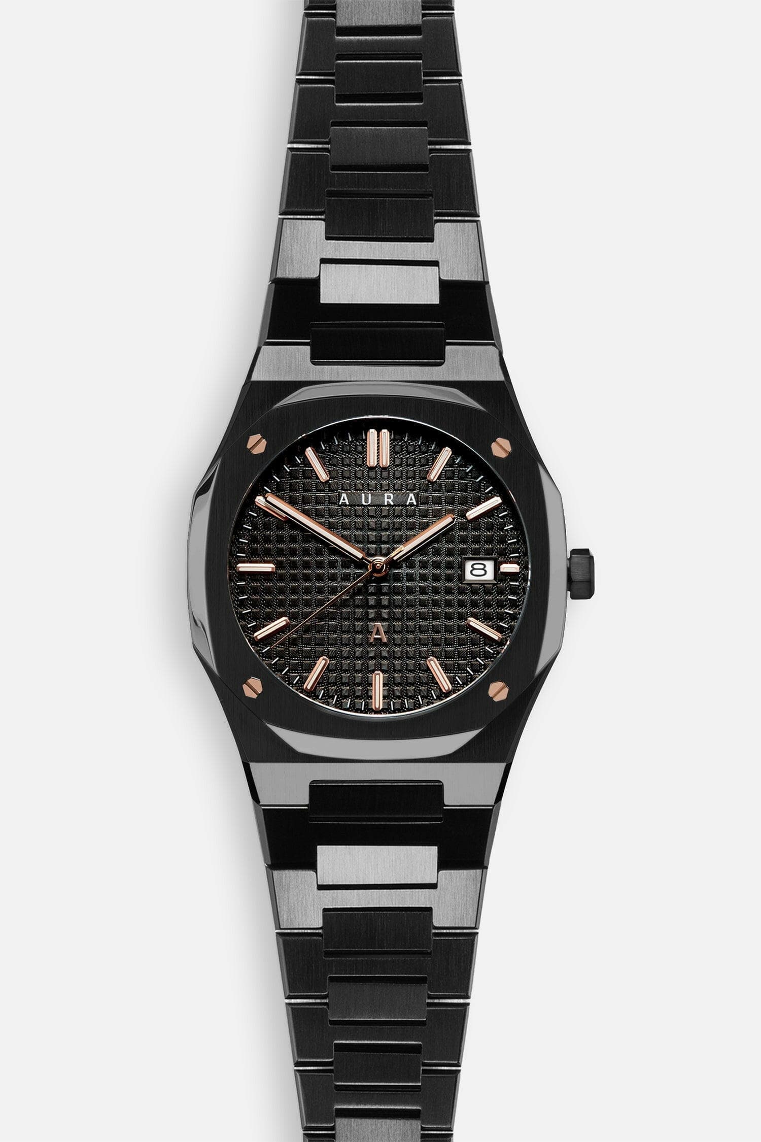 Aura Watches Aura Date 002 Black/Rose Aura Date 002 Black/Rose