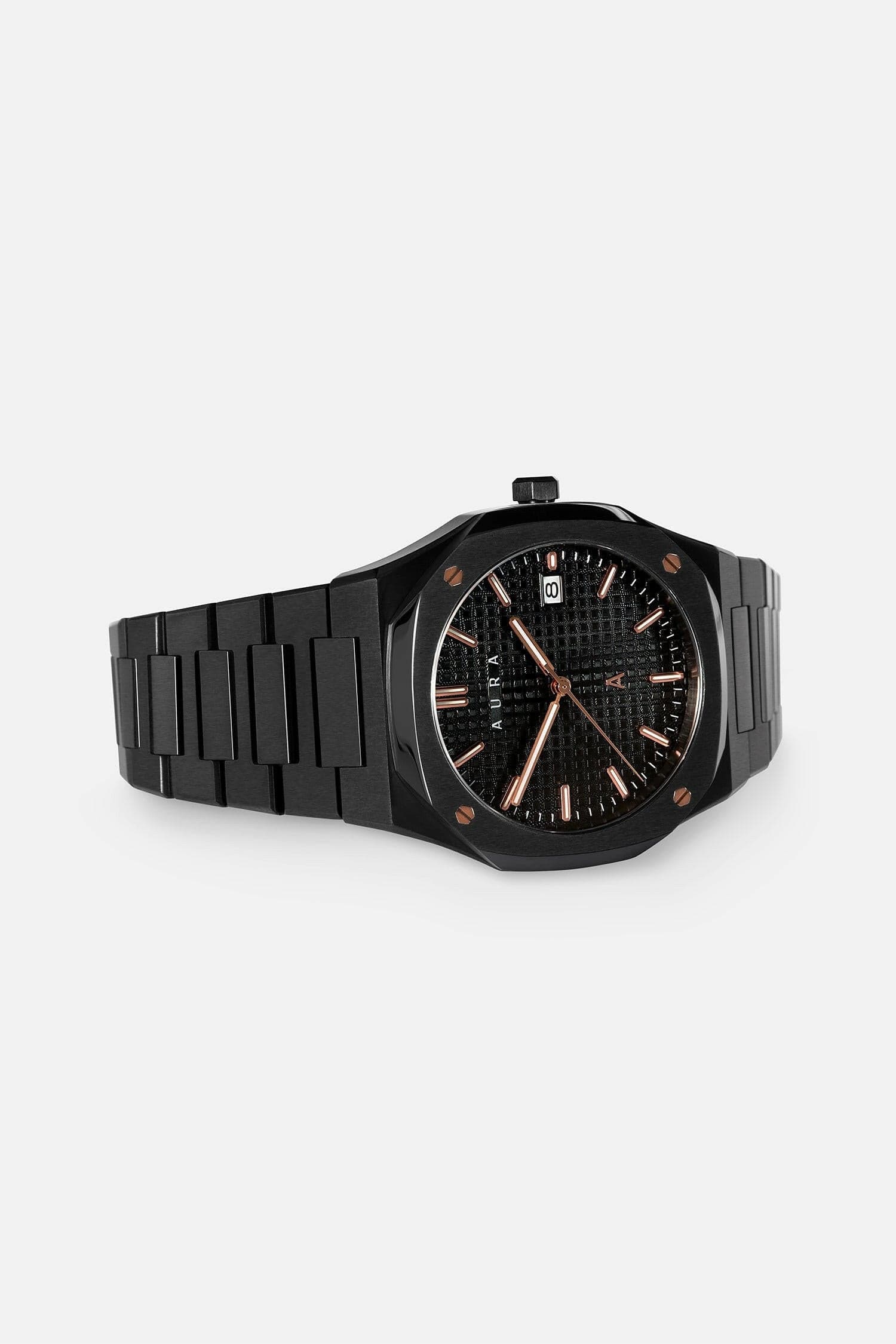 Aura Watches Aura Date 002 Black/Rose Aura Date 002 Black/Rose