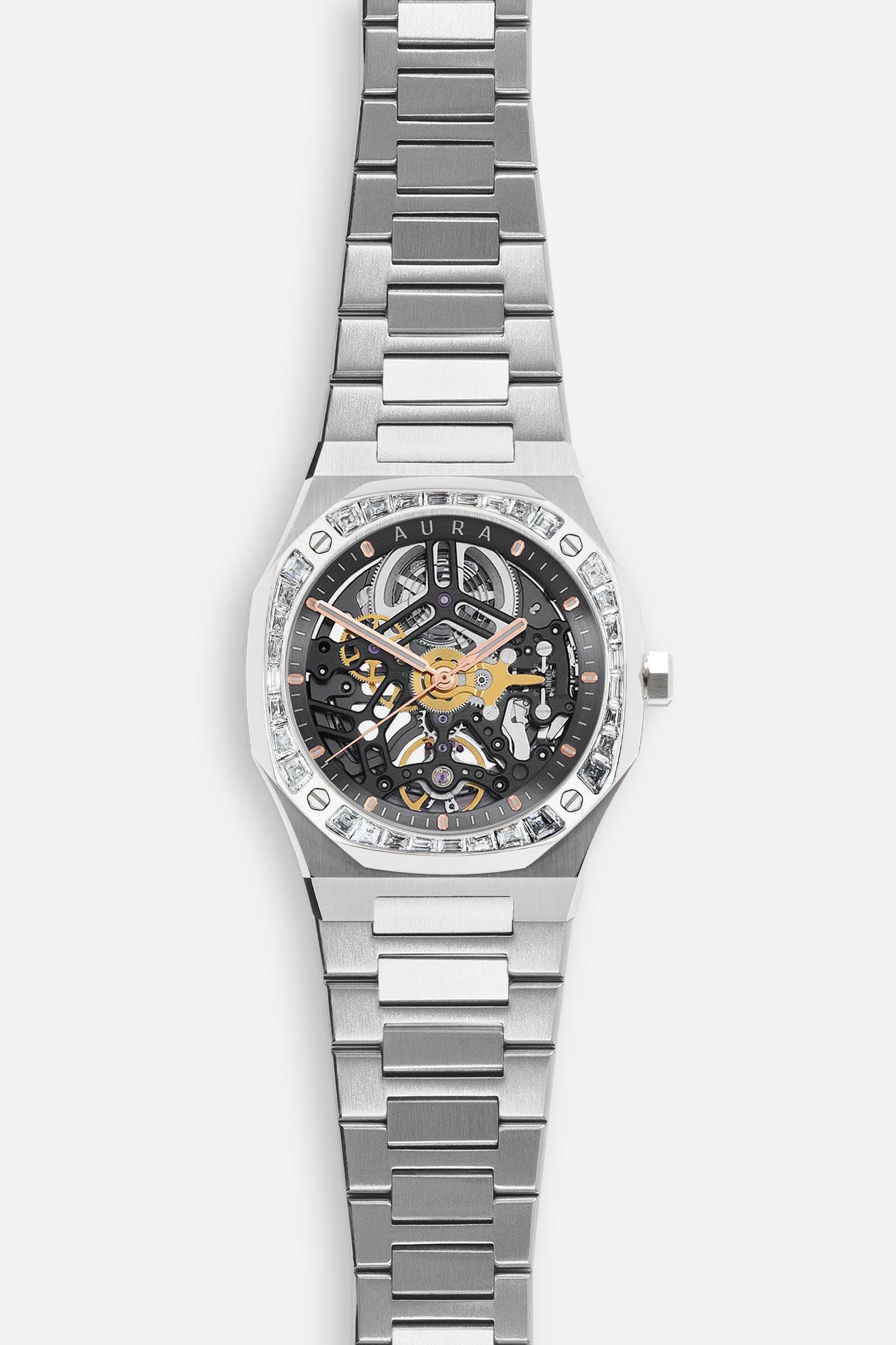 Aura Watches Aura Skeleton 002: Steel/Crystal Watch Aura Skeleton 002: Steel/Crystal Watch
