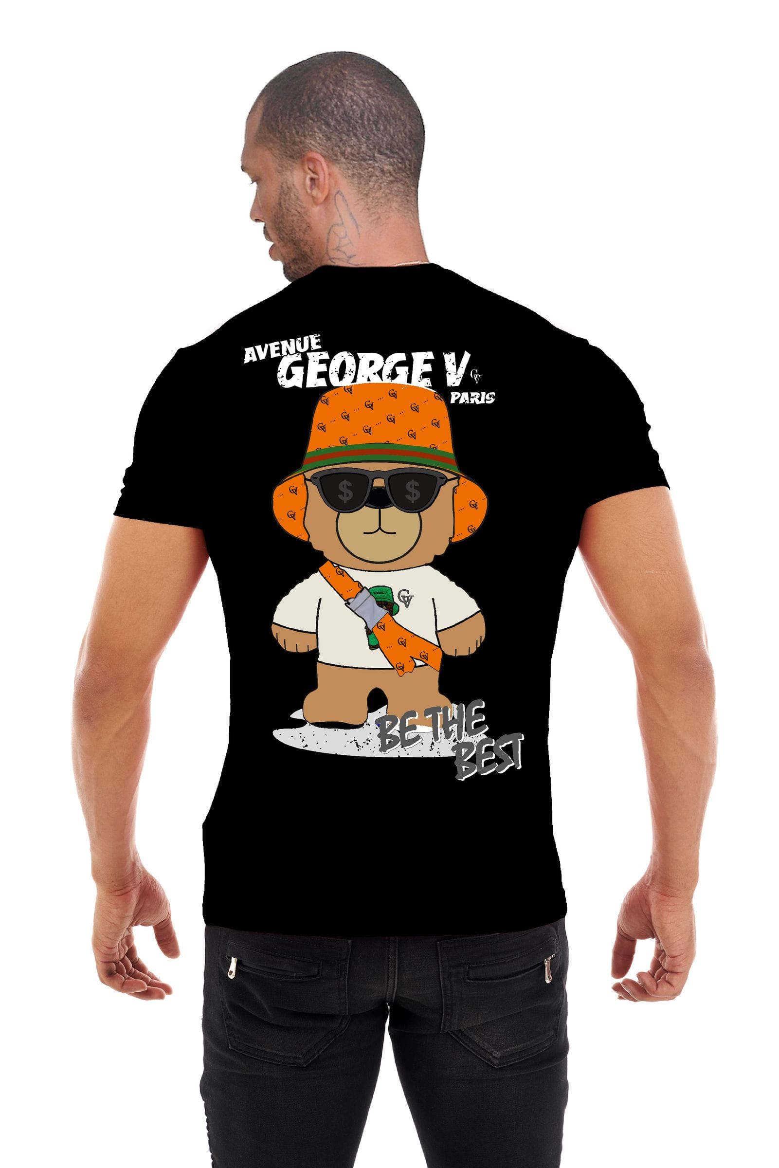 Avenue George V Paris T-Shirts Avenue George V Black Teddy Bear Tee Avenue George V Black Teddy Bear Tee