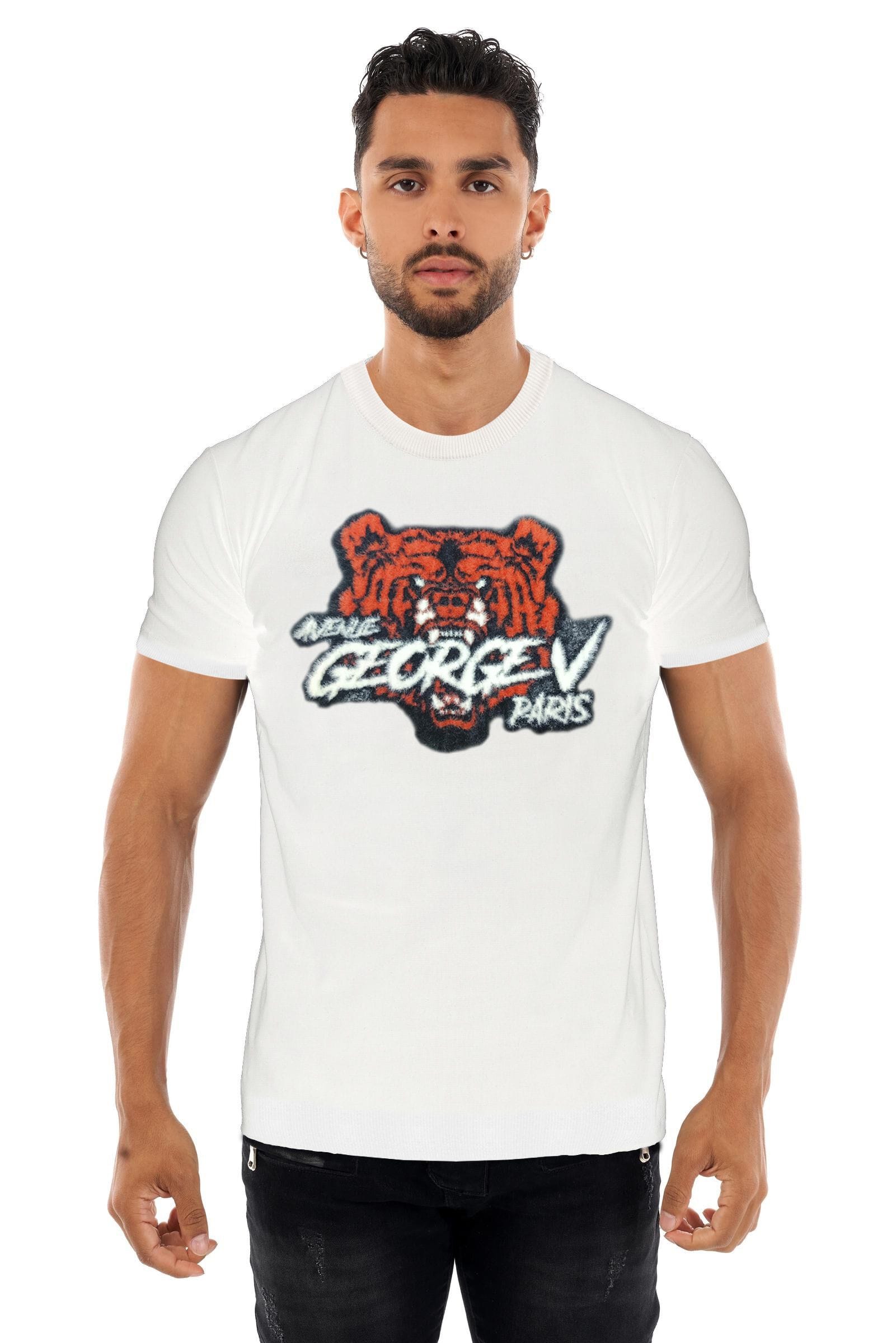 Avenue George V Paris T-Shirts Avenue George V Knitted Tiger Tee Avenue George V Knitted Tiger Tee