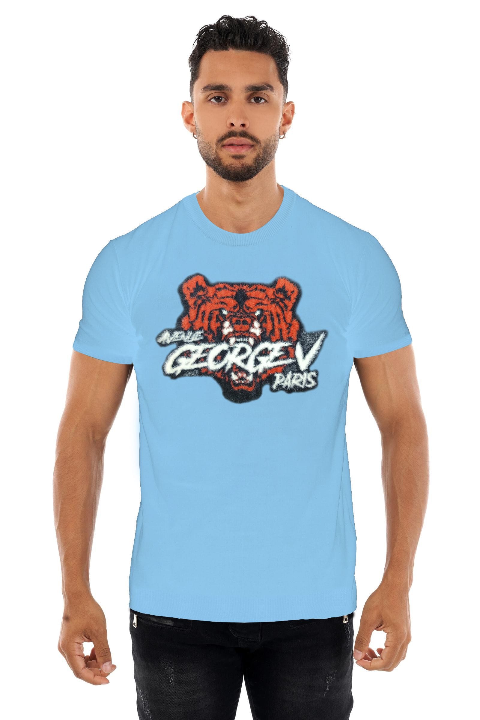 Avenue George V Paris T-Shirts Avenue George V Knitted Tiger Tee Avenue George V Knitted Tiger Tee