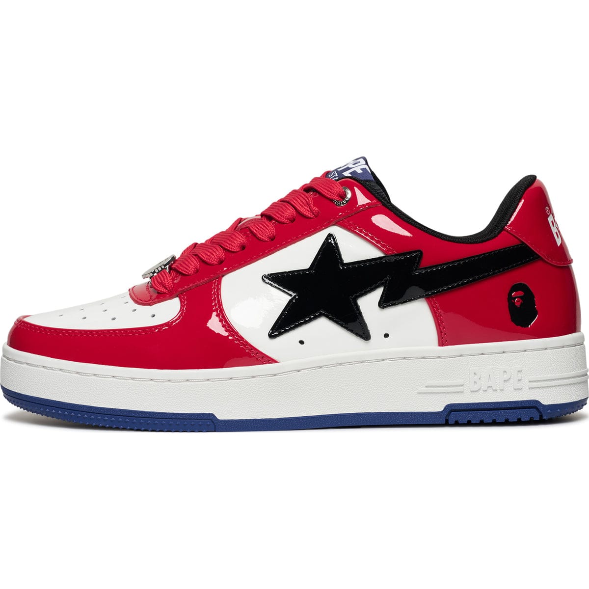 Bape Sneakers Bape Sta #1 Shiny-Patent Leather Shoes Bape Sta #1 Shiny-Patent Leather Shoes