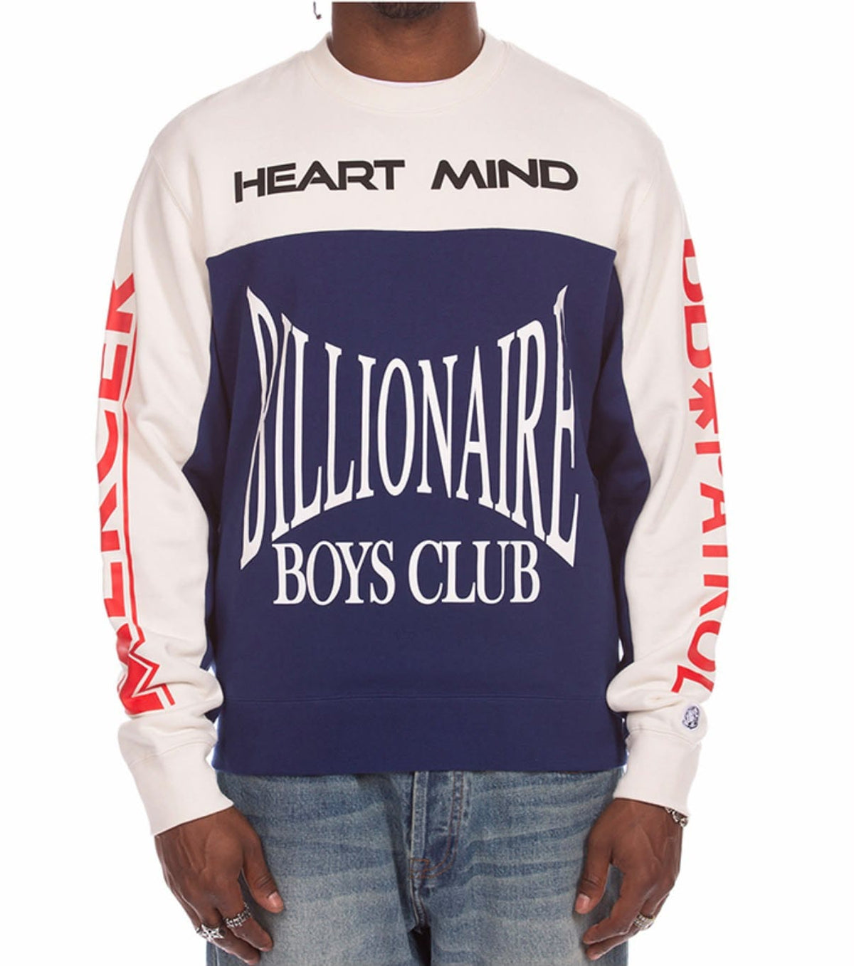Billionaire Boys' Club BB Patrol sweatshirt in Blue Depths blue with front graphic design