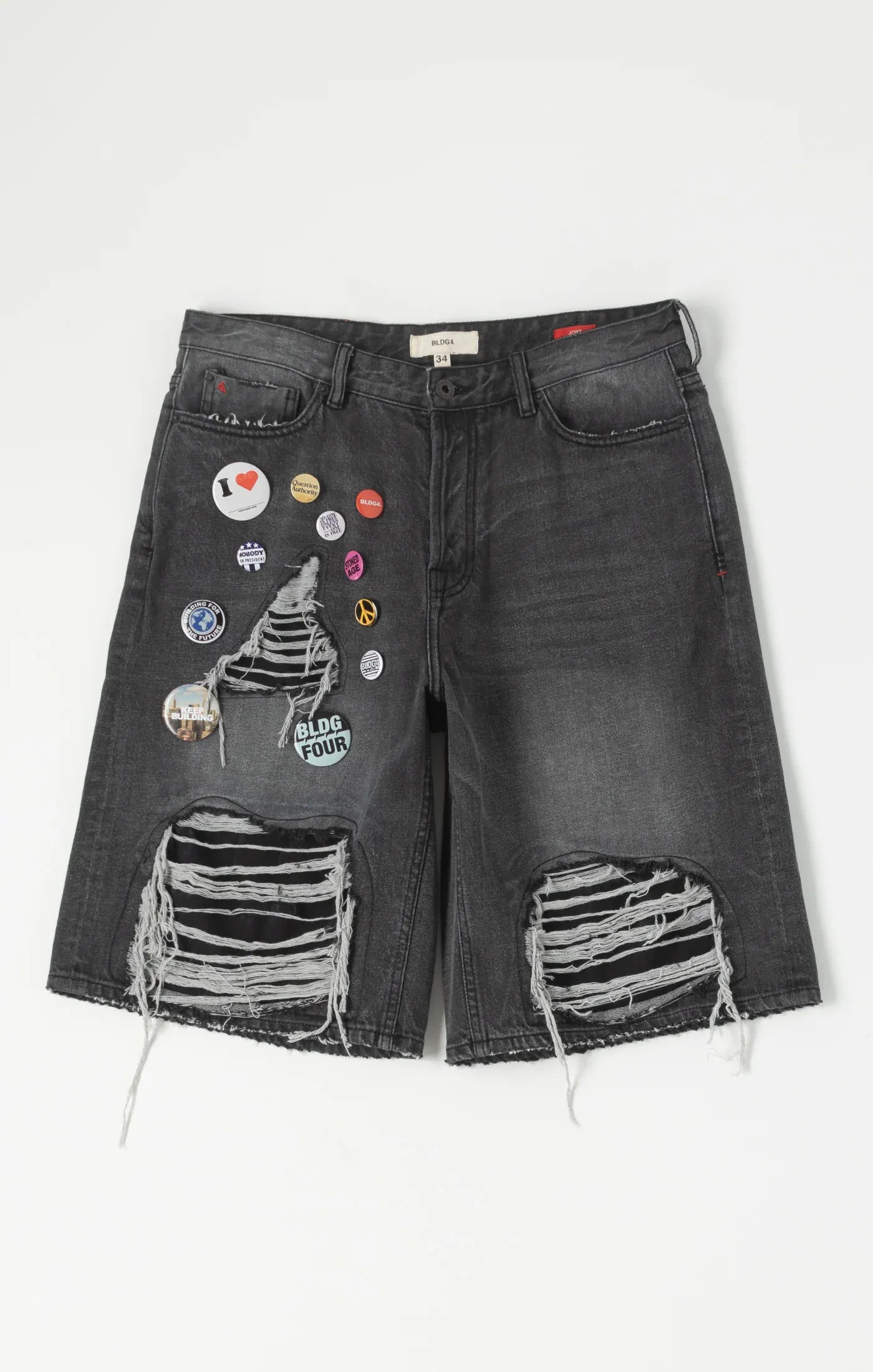 BLDG4 Shorts BLDG4 Pin Boy Black Shorts BLDG4 Pin Boy Black Shorts