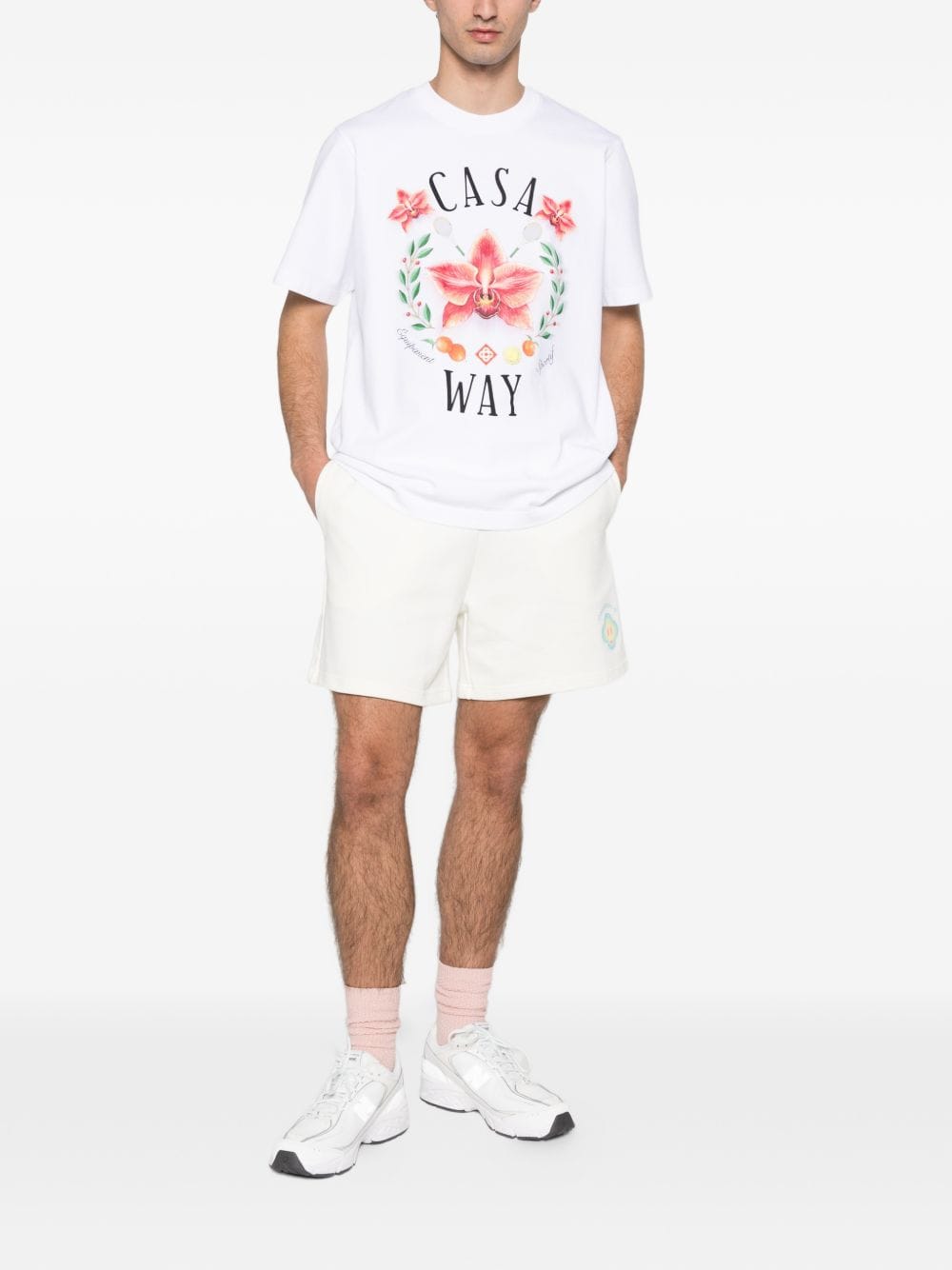 Casablanca T-Shirts Casablanca Casa Way Orchid Tee Casablanca Casa Way Orchid Tee