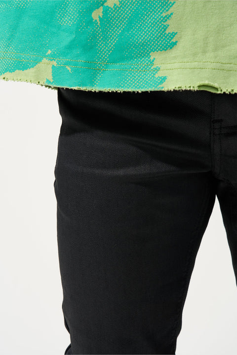 Serenede Caviar 7 Jeans w/ Wax Coating 