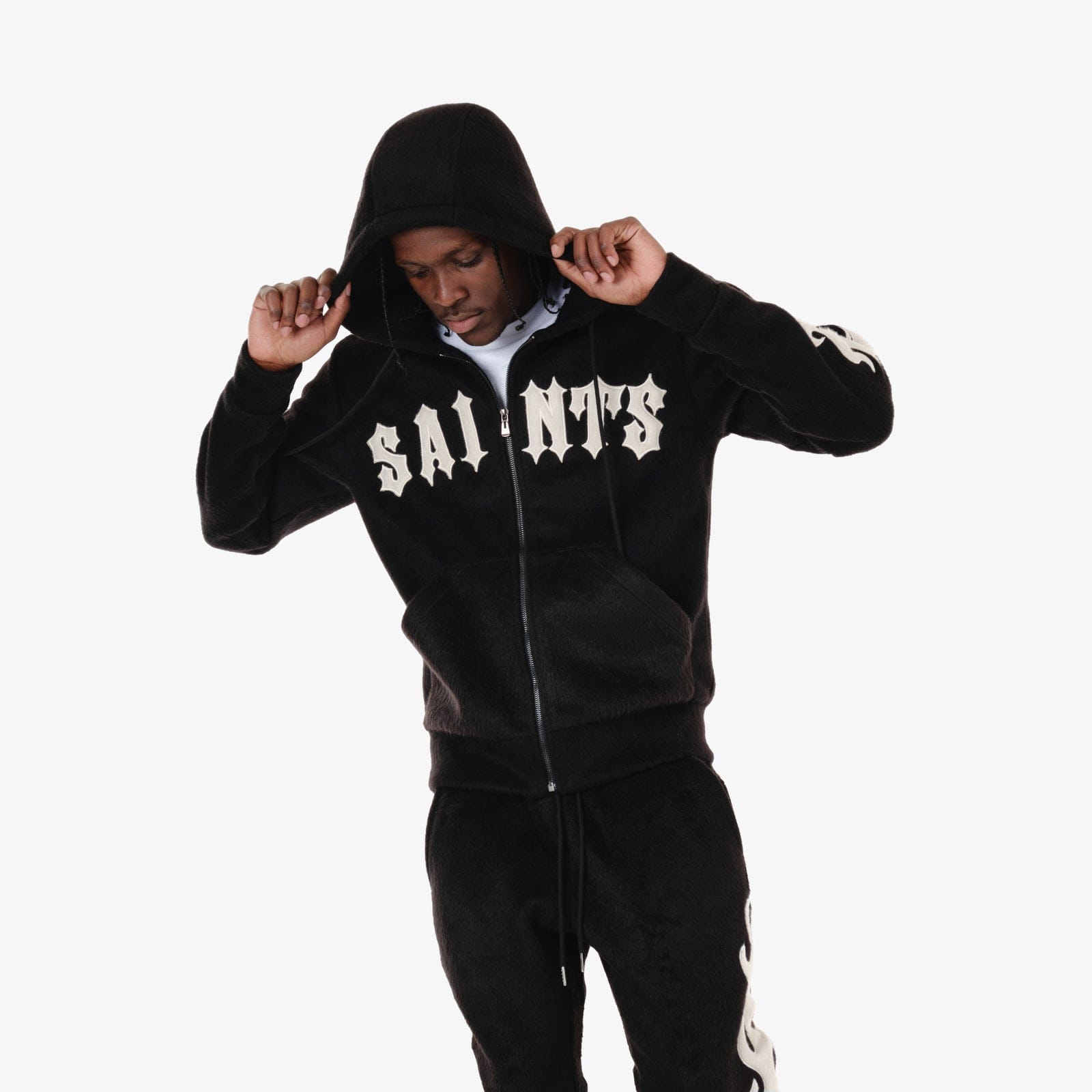 Copper Rivets Hoodies Saints Mohair Hoodie Saints Mohair Hoodie