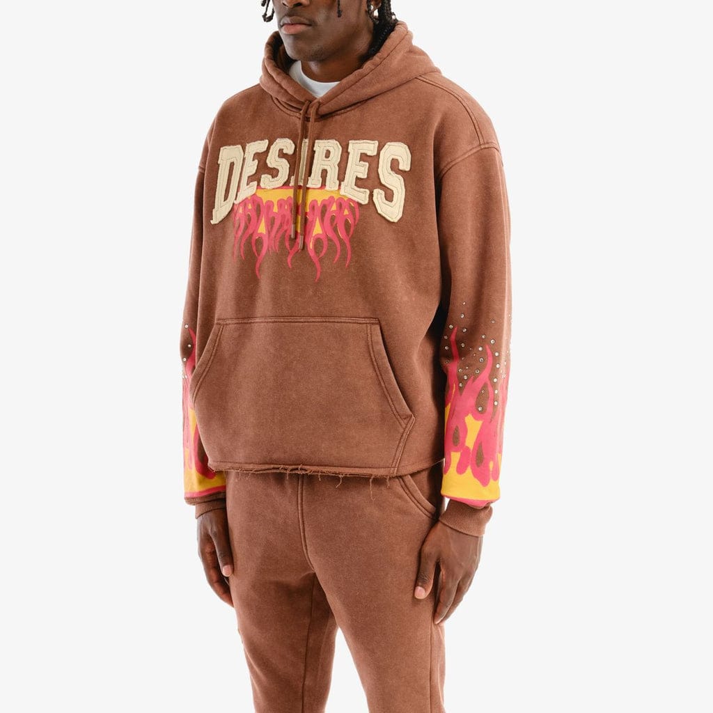 Copper Rivets Hoodies Desires Cropped Hoodie Desires Cropped Hoodie