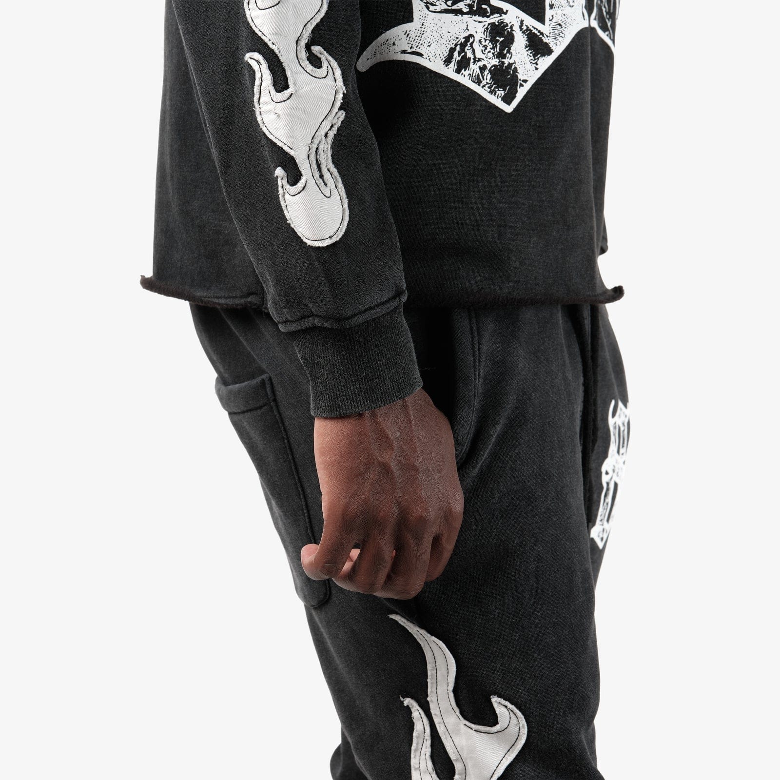 Copper Rivets Sets Copper Rivet Essential Fleece Tracksuit - Black Copper Rivet Essential Fleece Tracksuit - Black