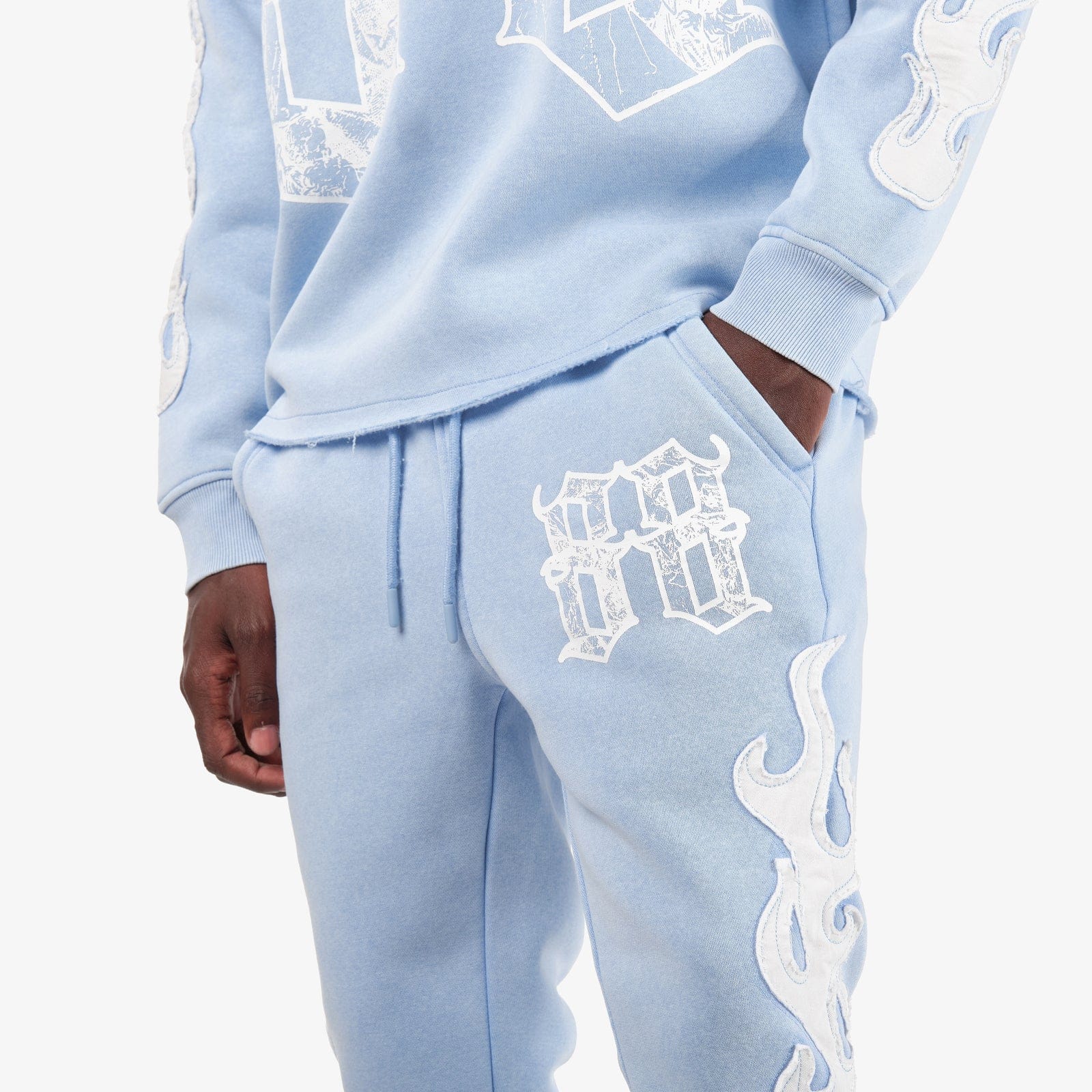 Copper Rivets Sets Copper Rivet Essential Fleece Tracksuit - Light Blue Copper Rivet Essential Fleece Tracksuit - Light Blue
