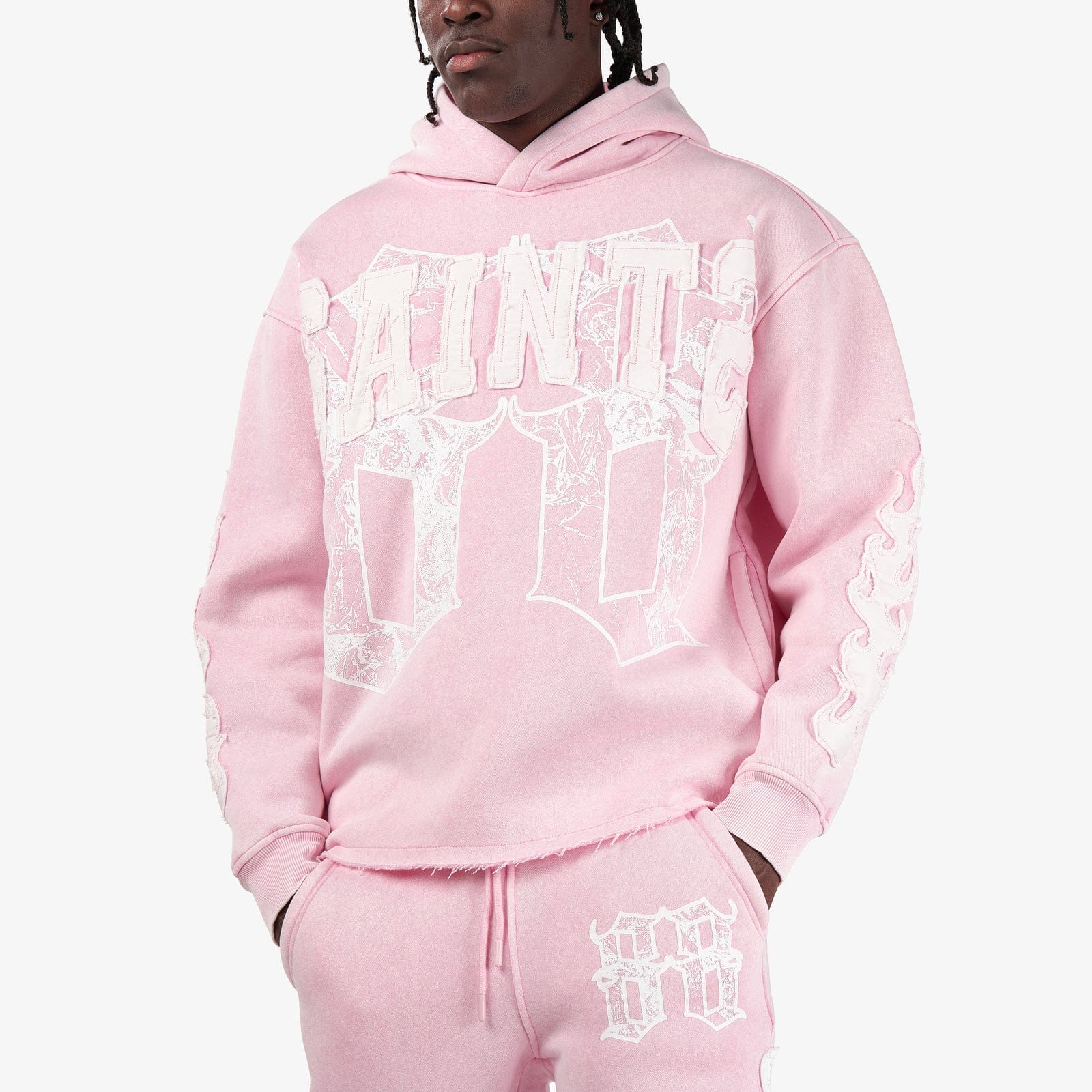 Copper Rivets Sets Copper Rivet Essential Fleece Tracksuit - Pink Copper Rivet Essential Fleece Tracksuit - Pink