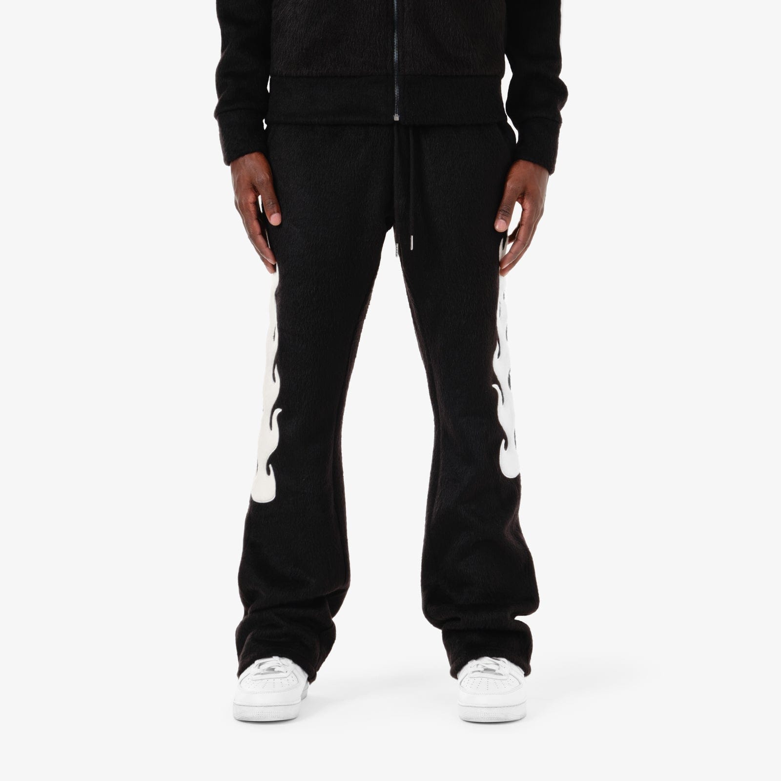 Copper Rivets Sweatpants Saints Mohair Stacked Sweatpants Saints Mohair Stacked Sweatpants