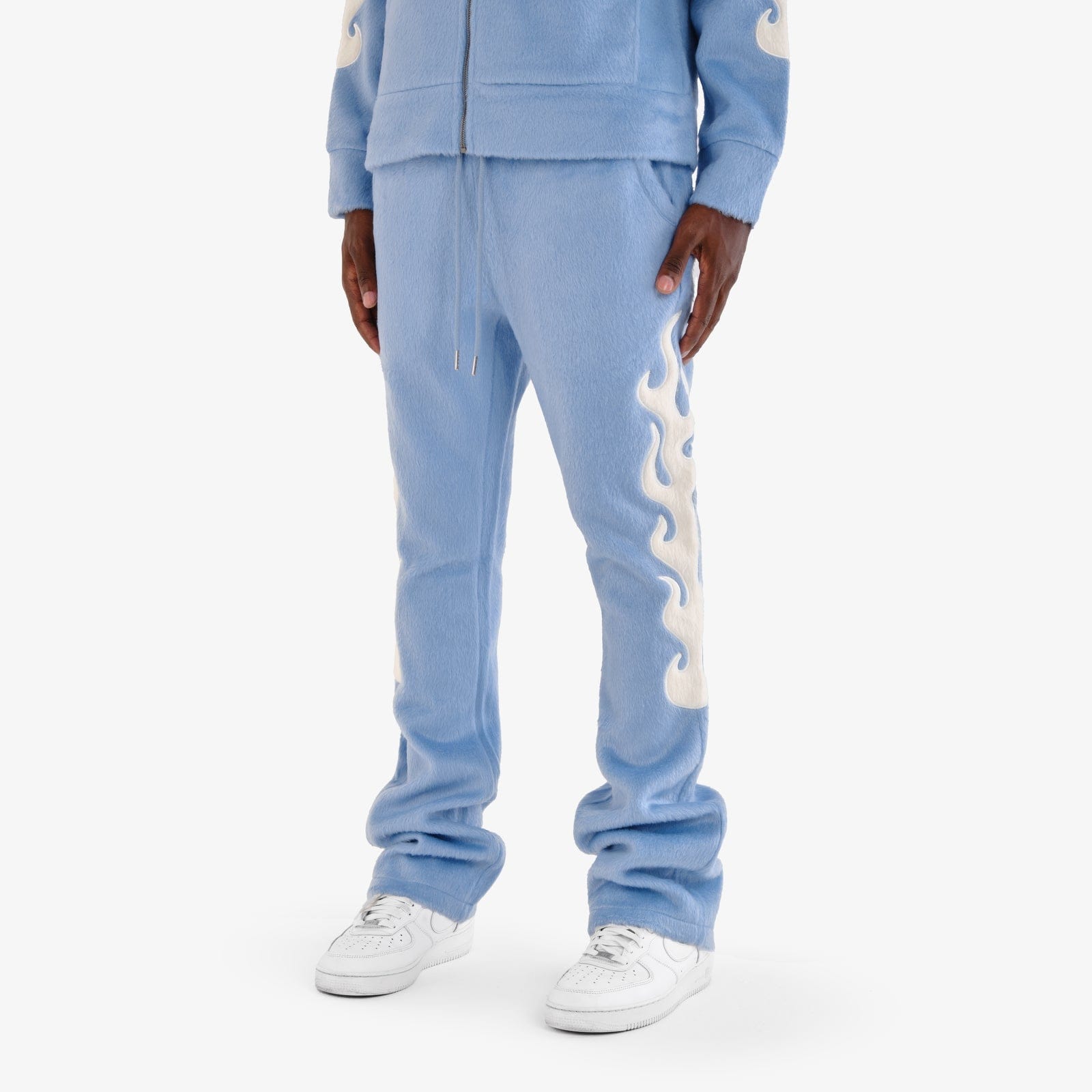 Copper Rivets Sweatpants Saints Mohair Stacked Sweatpants Saints Mohair Stacked Sweatpants