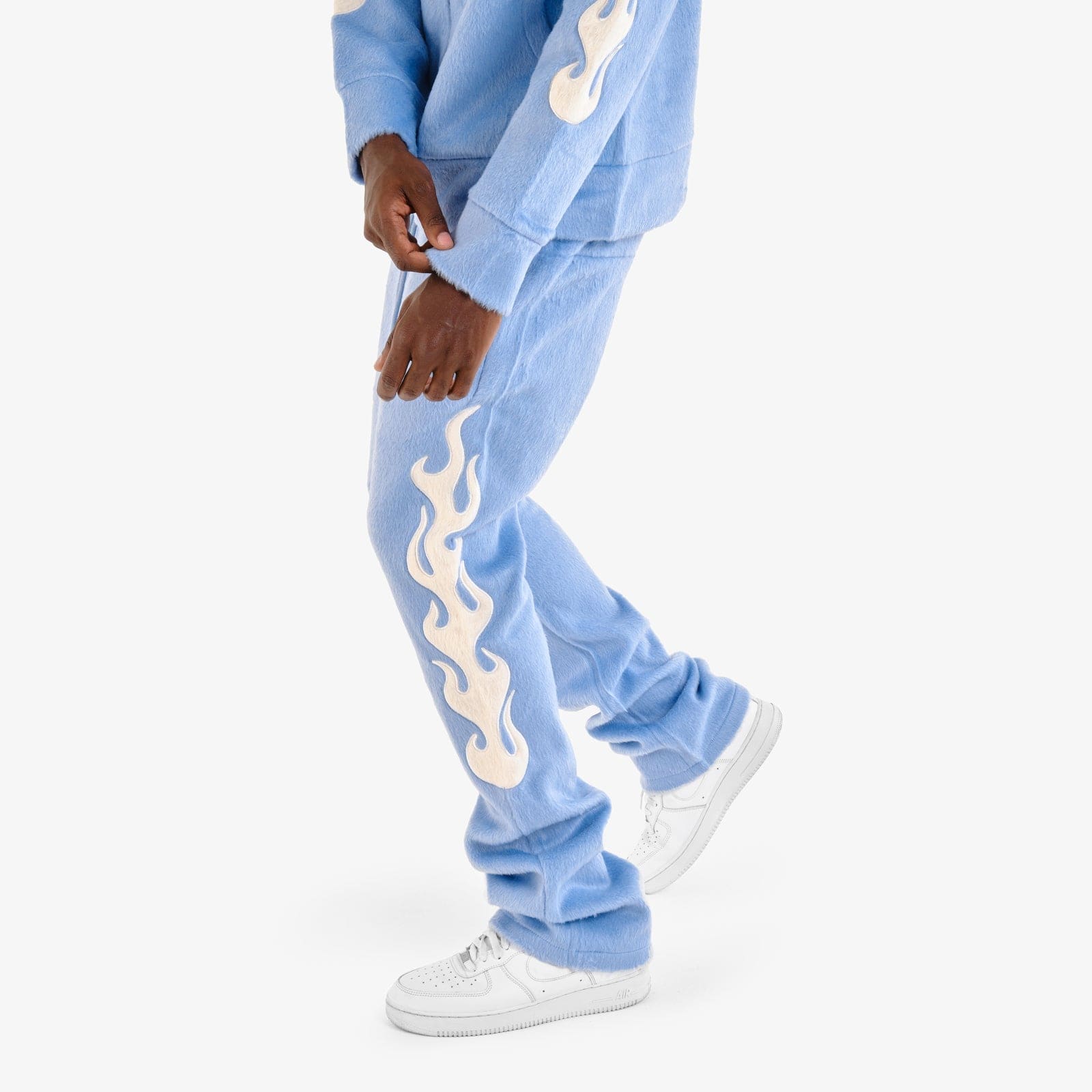 Copper Rivets Sweatpants Saints Mohair Stacked Sweatpants Saints Mohair Stacked Sweatpants
