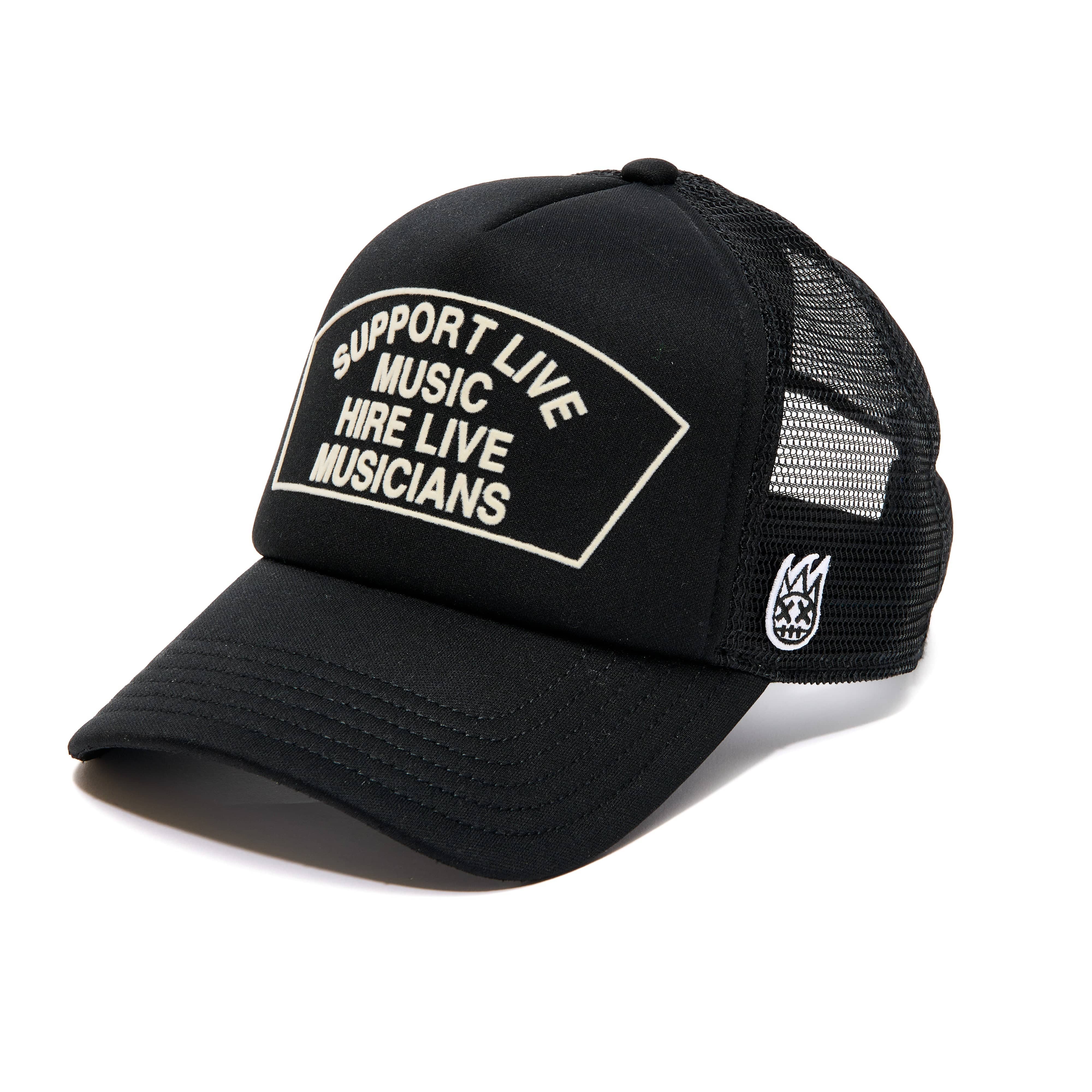 Cult of Individuality Hat Cult of Individuality "Support Live Music" Trucker Hat - Black/Black Cult of Individuality "Support Live Music" Trucker Hat - Black/Black