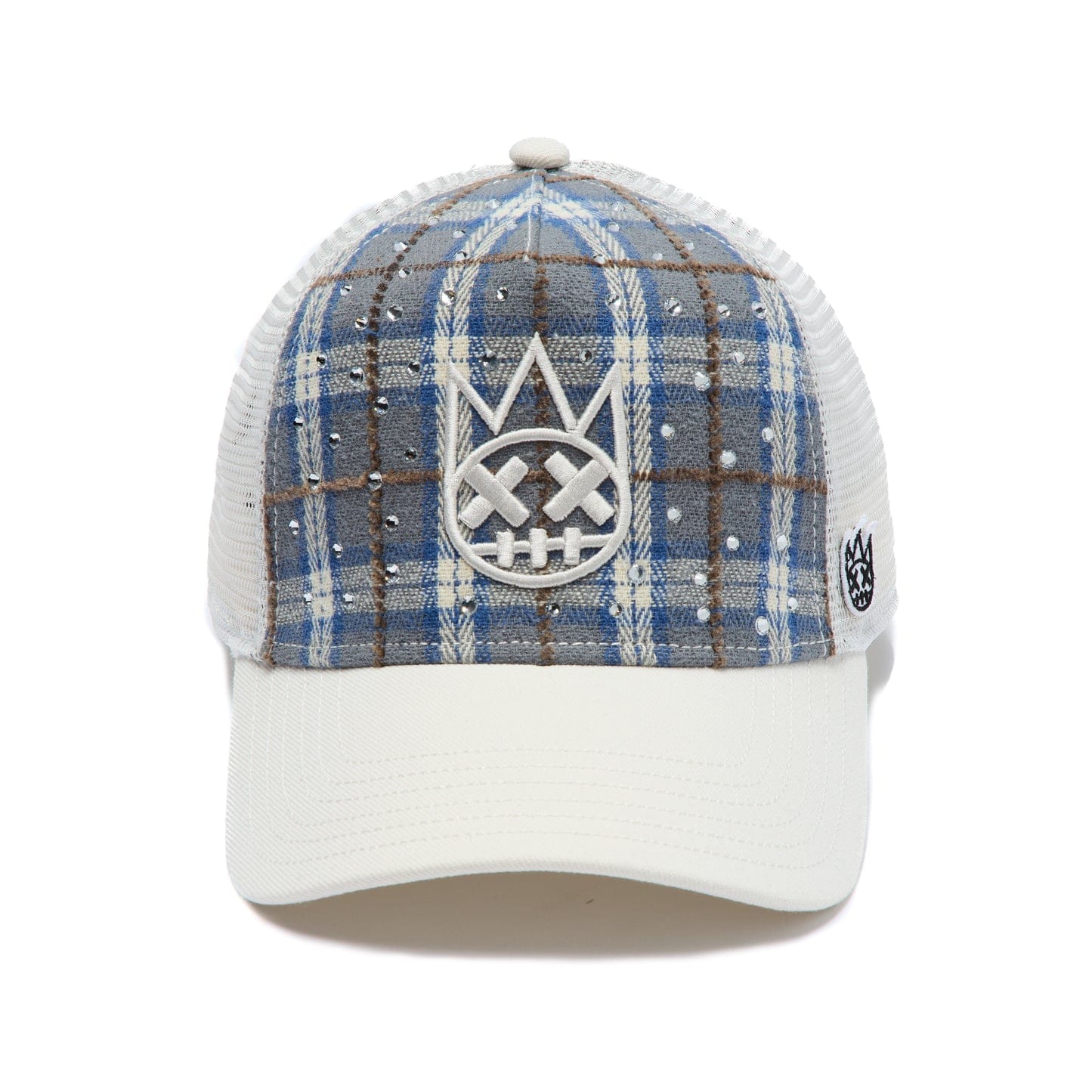 Cult of Individuality Hats Cult Blue Plaid Trucker Hat Cult Blue Plaid Trucker Hat