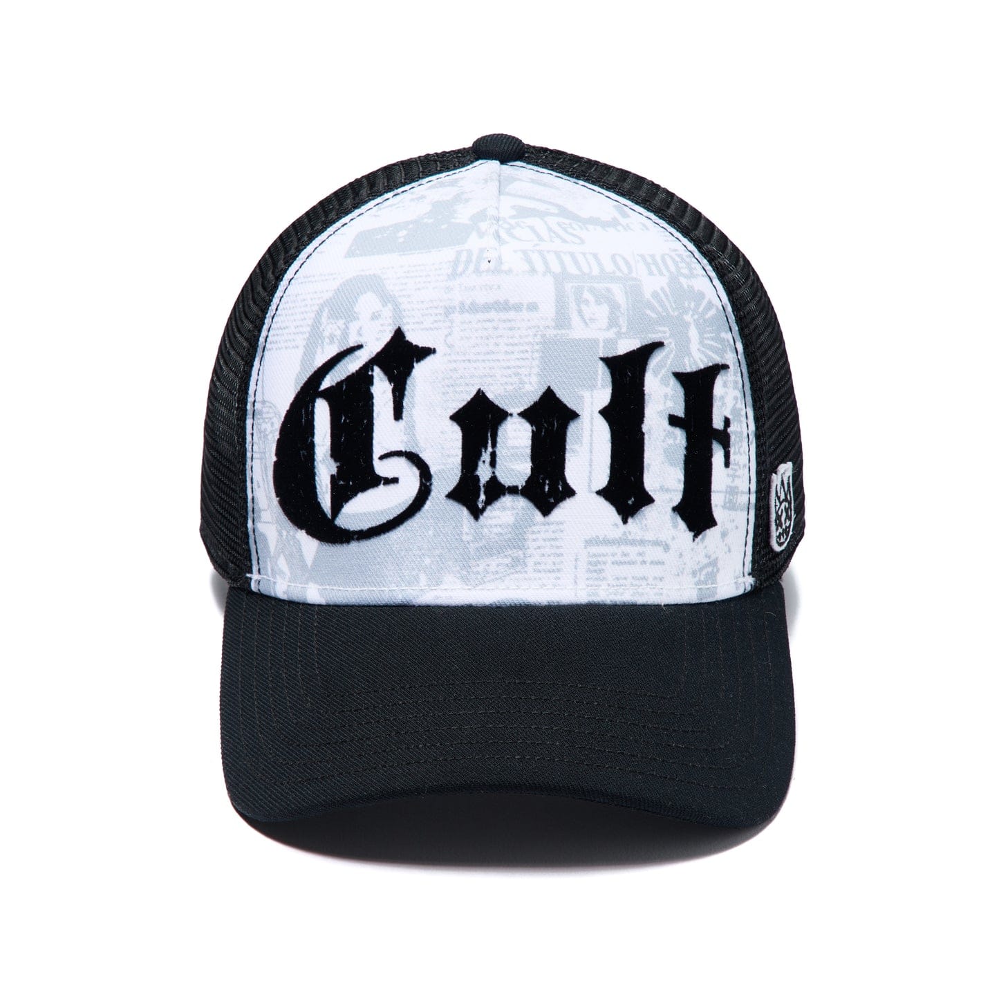 Cult of Individuality Cult Propaganda trucker hat with mesh back and bold graphic front, stylish headwear for casual wear.