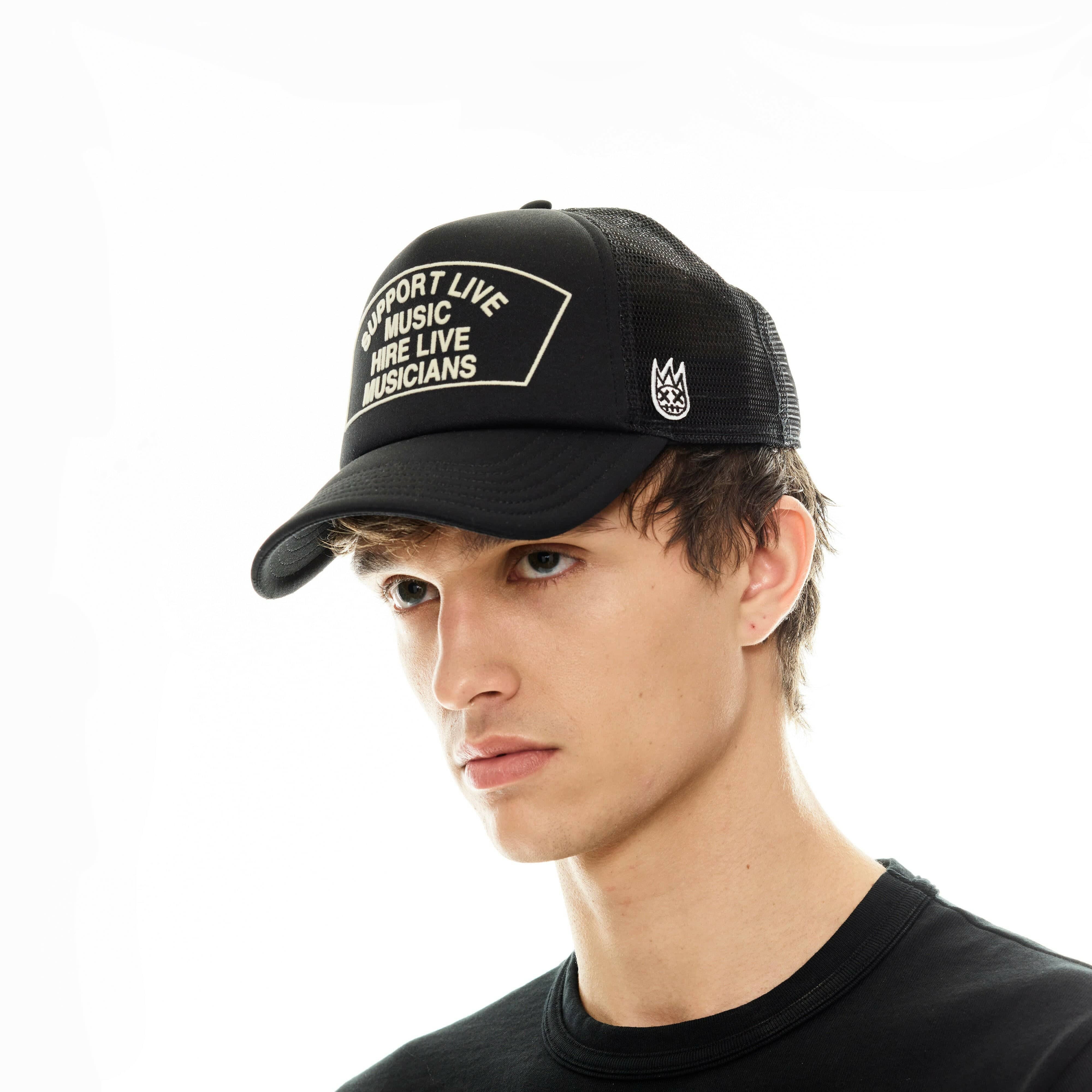 Cult of Individuality Hats Cult Support Live Music Trucker Hat Cult Support Live Music Trucker Hat