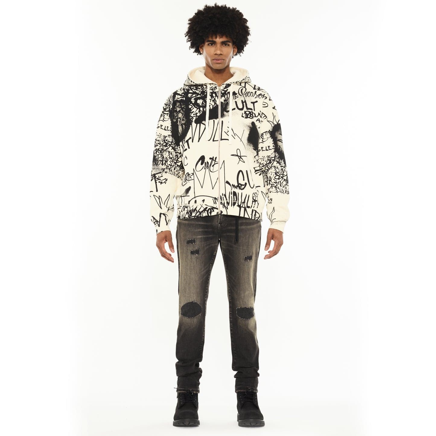 Cult of Individuality Hoodies Cult Zip Novelty Hoody Cult Zip Novelty Hoody