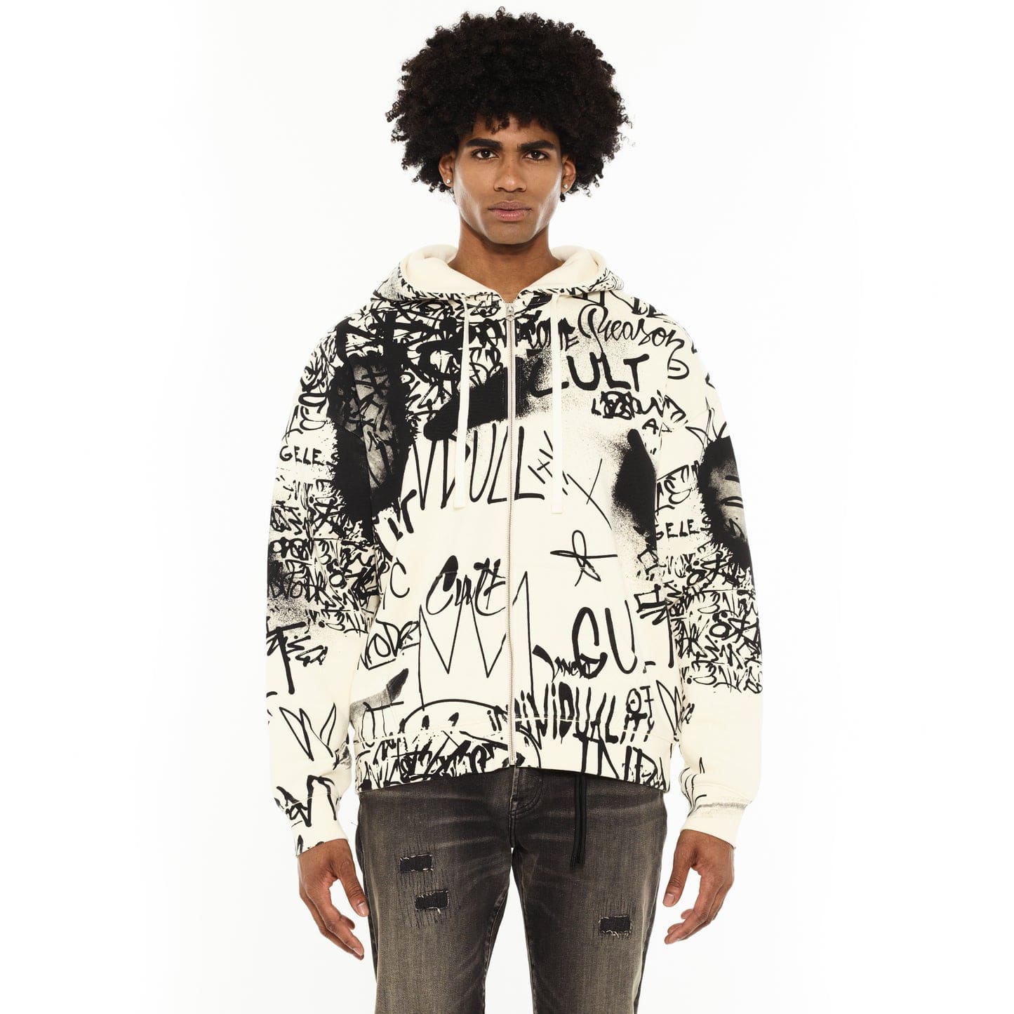 Cult of Individuality Hoodies Cult Zip Novelty Hoody Cult Zip Novelty Hoody