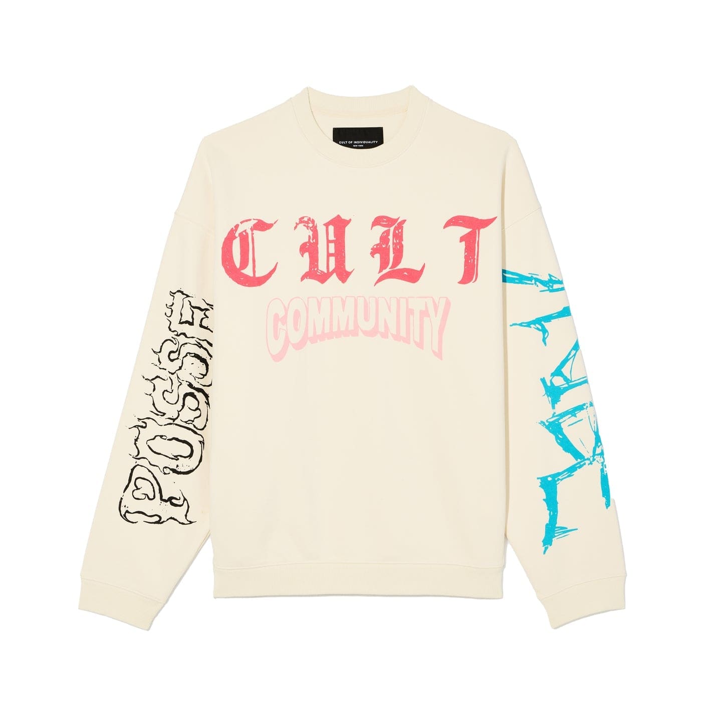 Cult of Individuality Sweatshirts Cult Of Individuality Fleece Crew Novelty Sweatshirt Cult Of Individuality Fleece Crew Novelty Sweatshirt