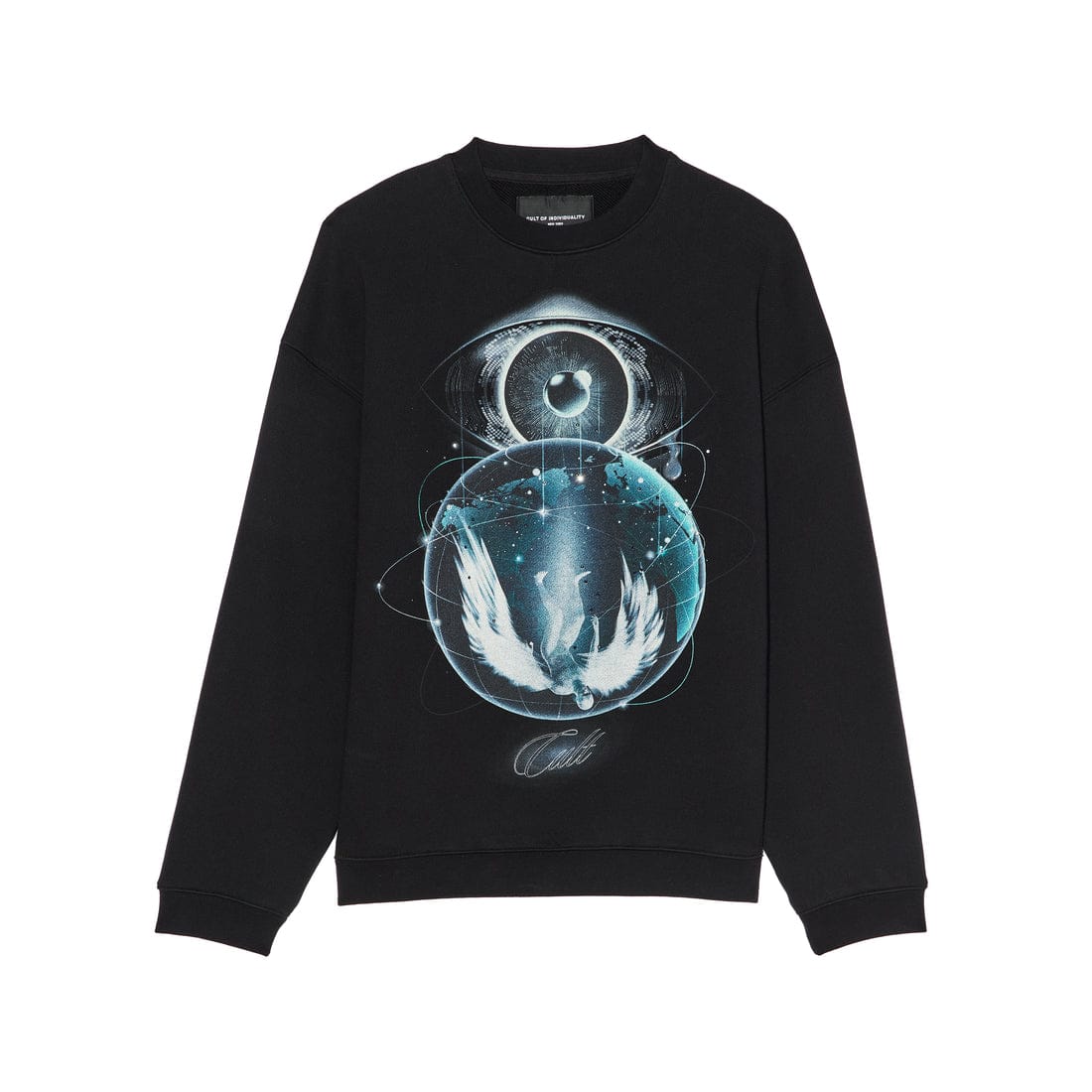 Cult of Individuality Sweatshirts Cult's Novelty Fleece Crew Sweatshirt in Teardrop Cult's Novelty Fleece Crew Sweatshirt in Teardrop